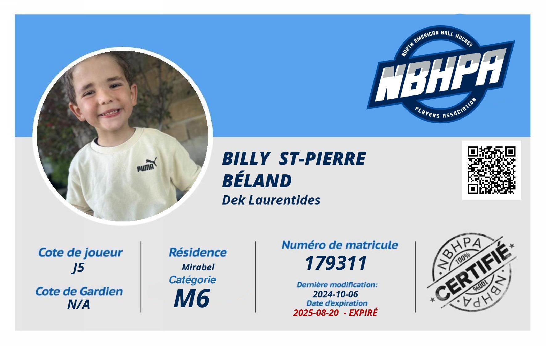 Billy  St-Pierre Béland 