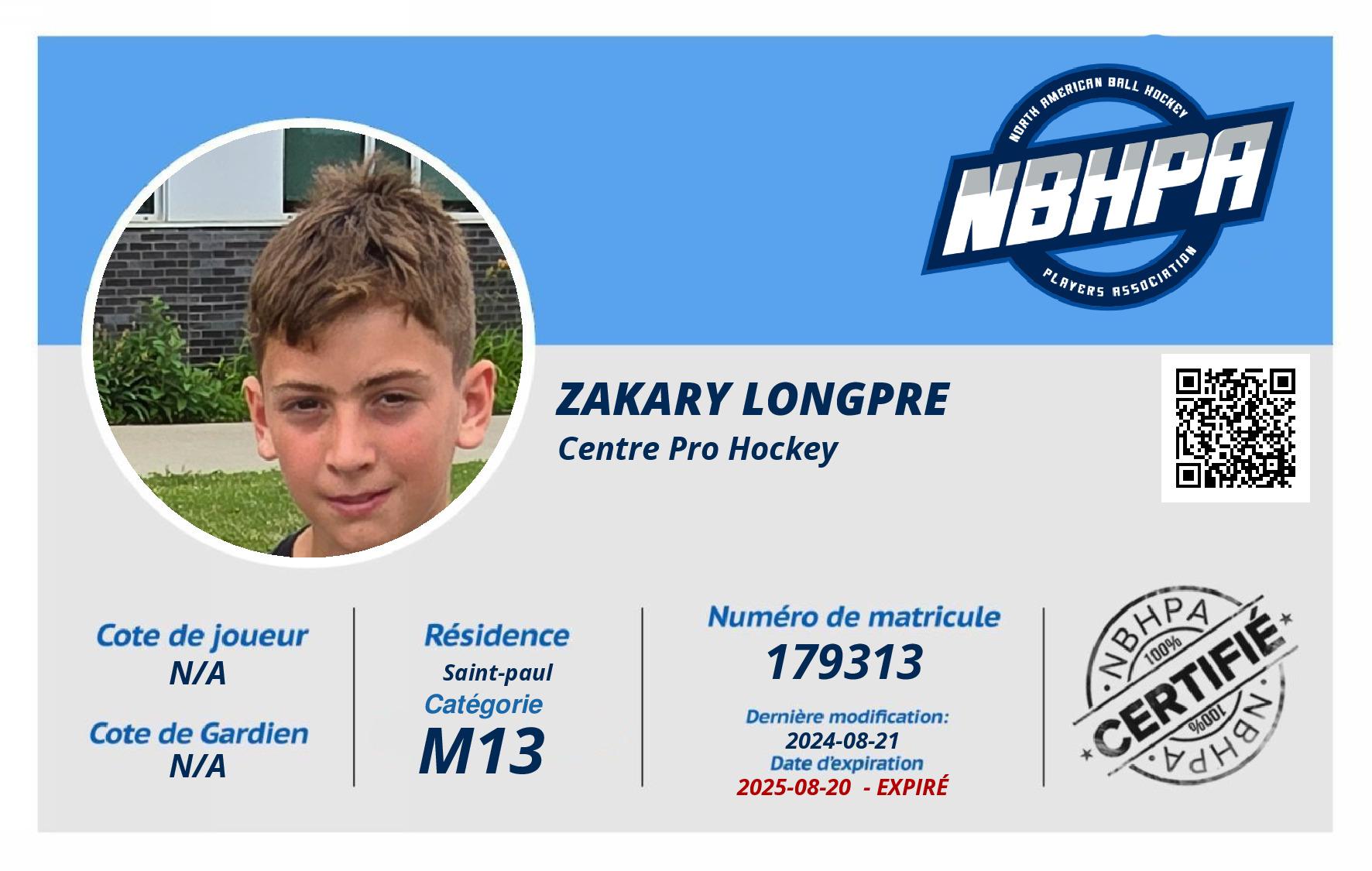 Zakary Longpre 