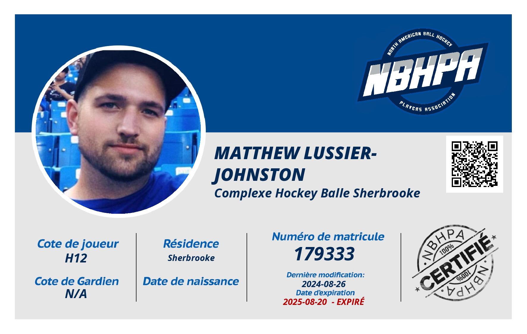 Matthew Lussier-Johnston
