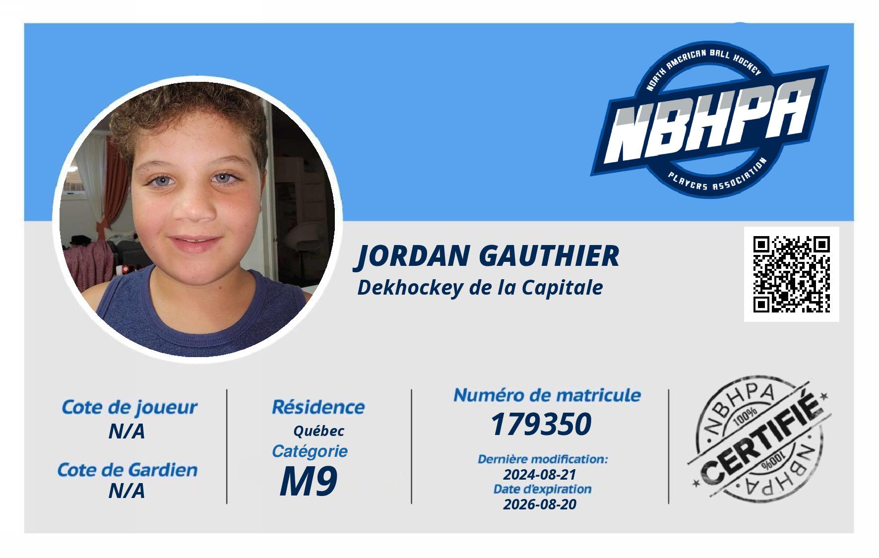 jordan gauthier
