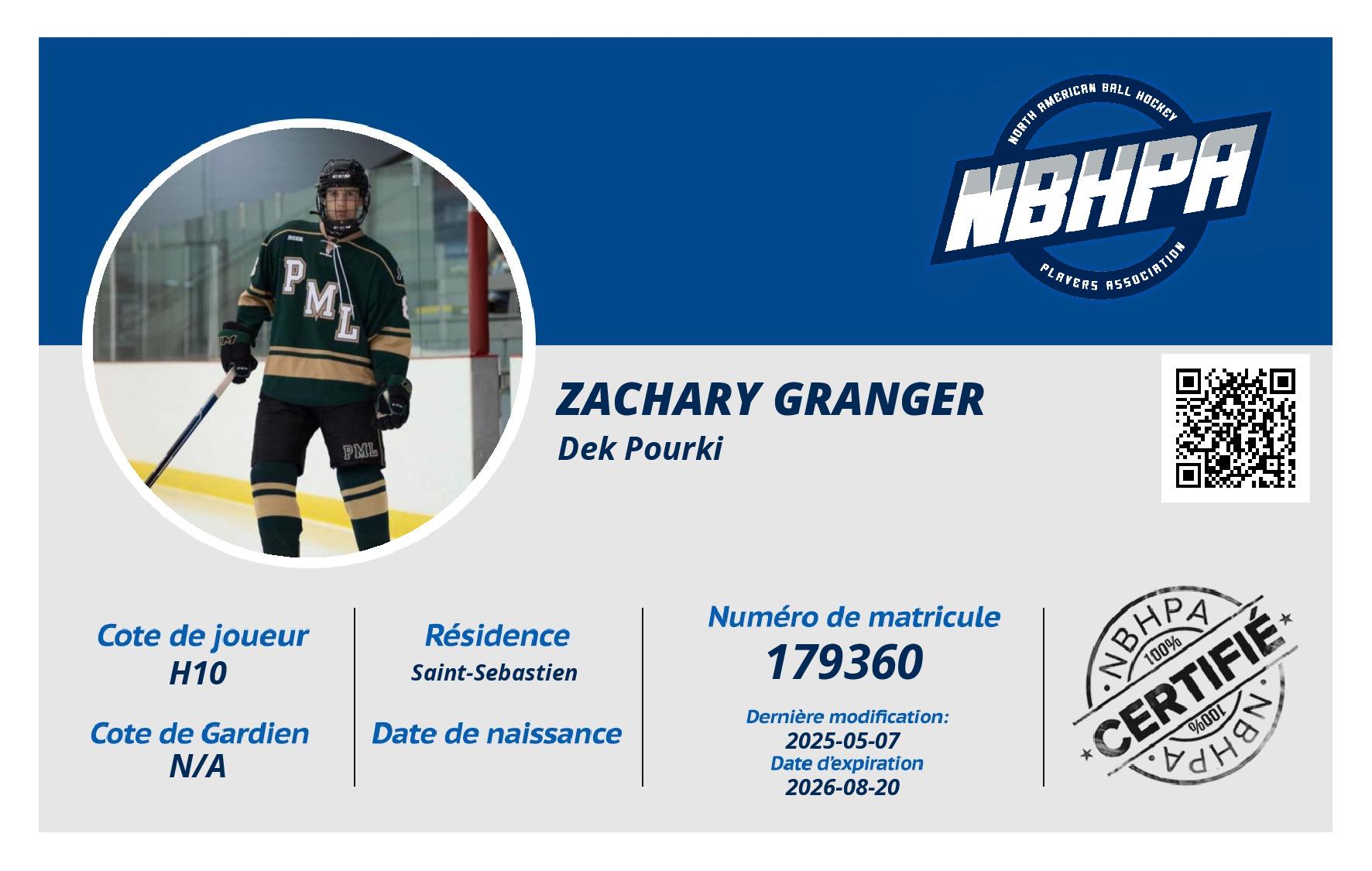Zachary Granger