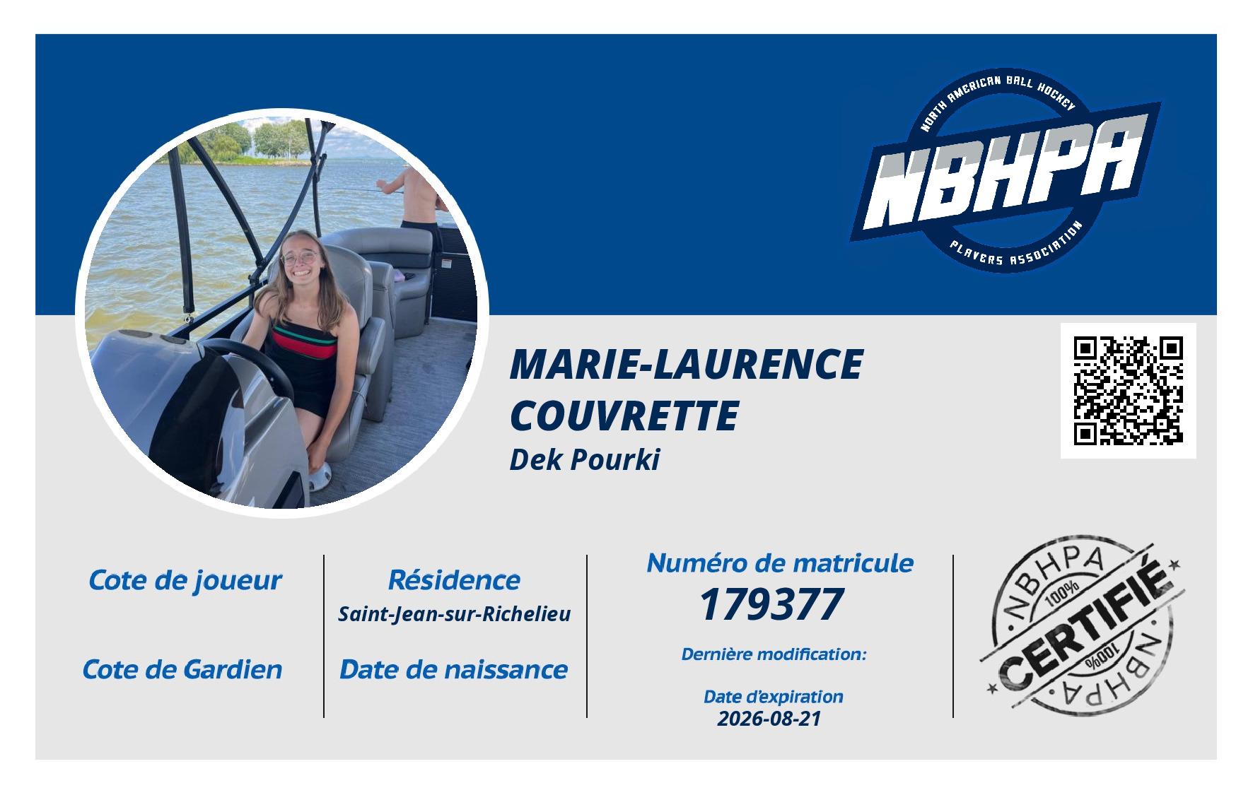 Marie-Laurence  Couvrette 