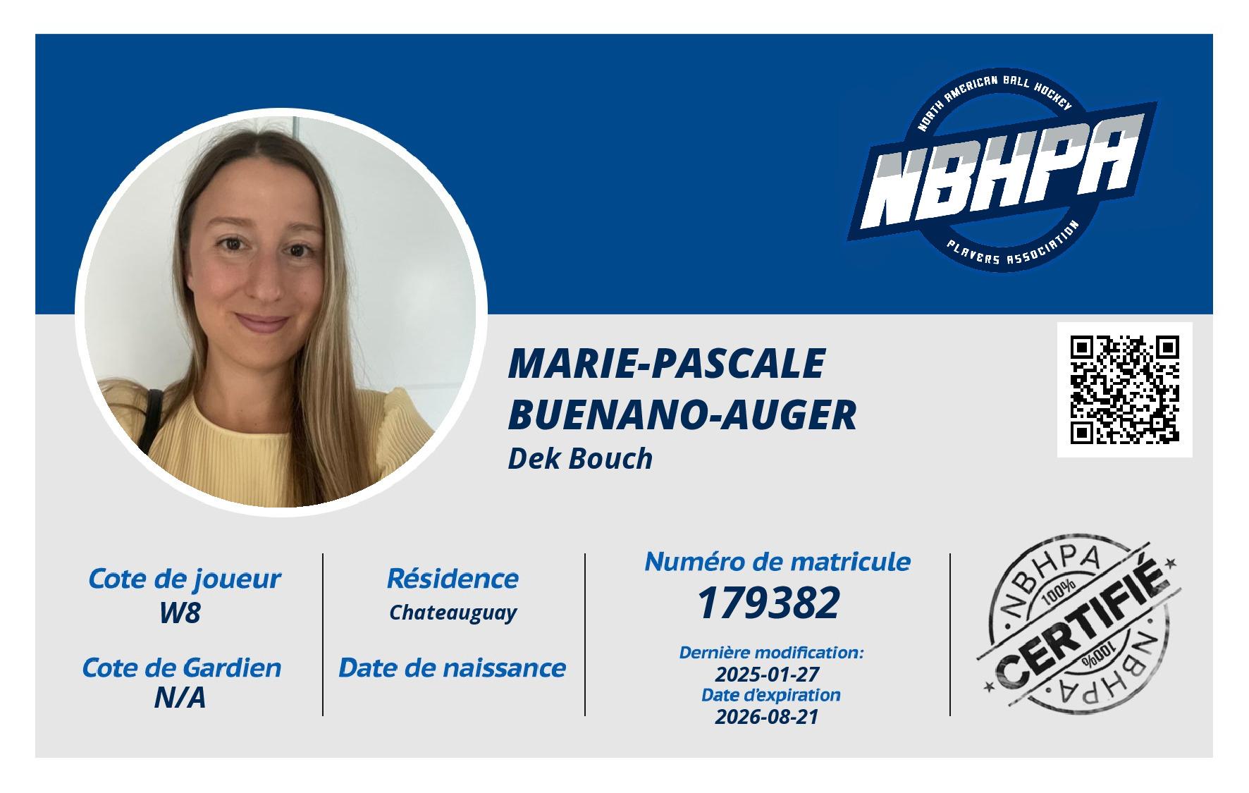 Marie-Pascale Buenano-Auger