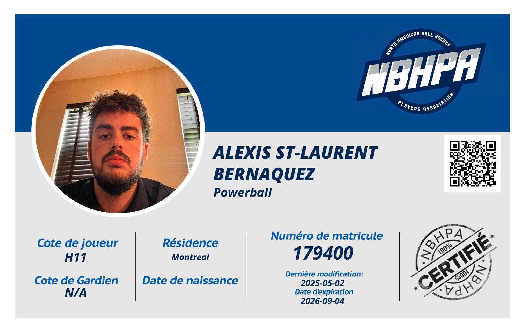 Alexis St-laurent Bernaquez
