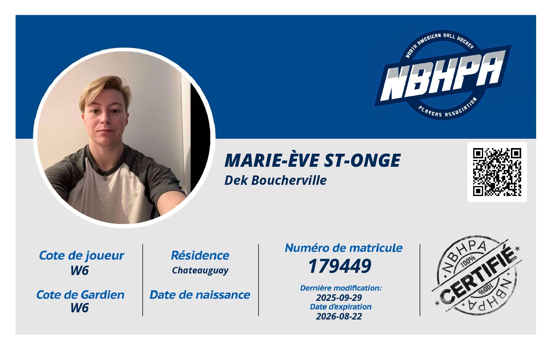 Marie-Ève St-Onge