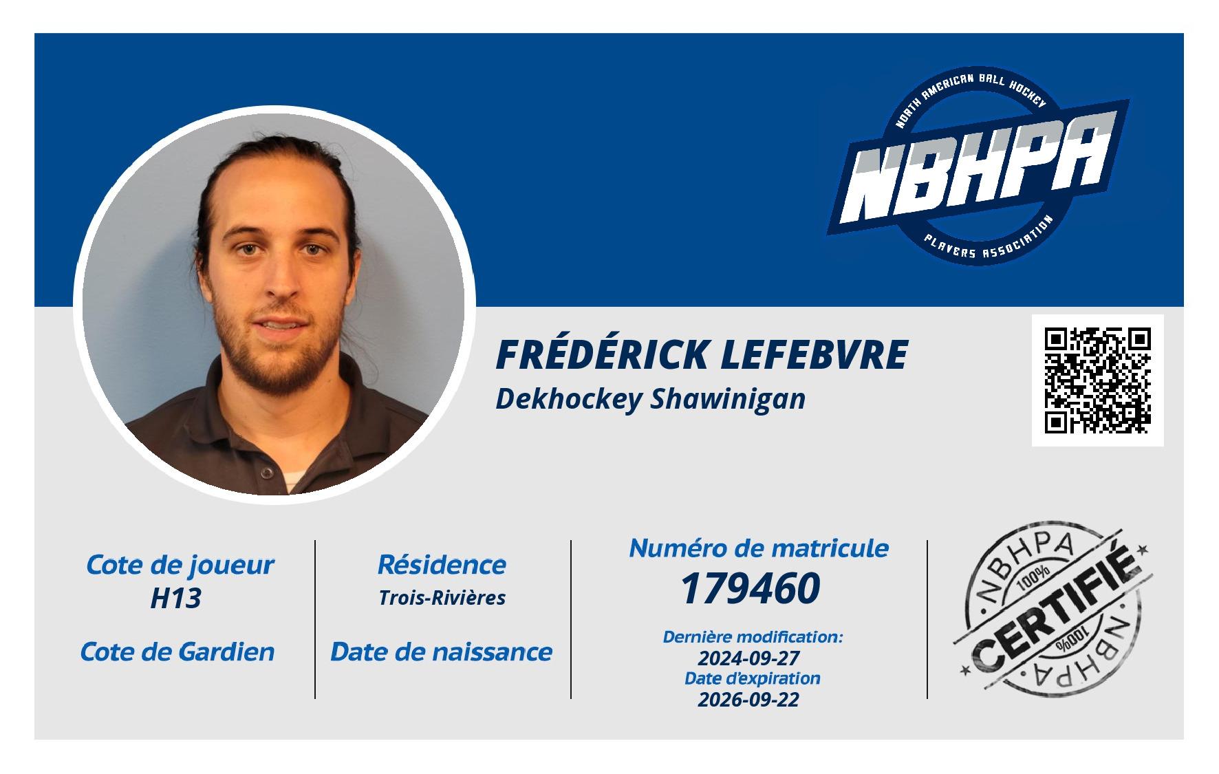 Frédérick Lefebvre