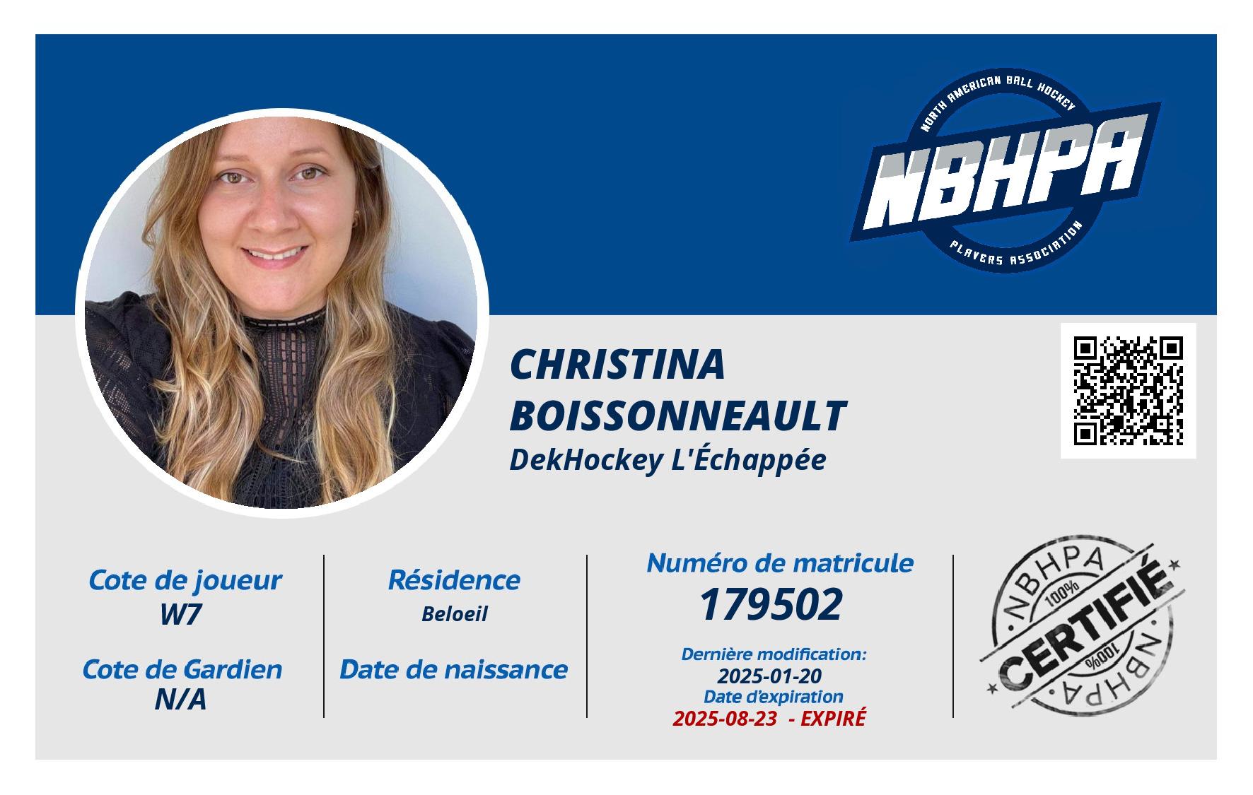 Christina Boissonneault