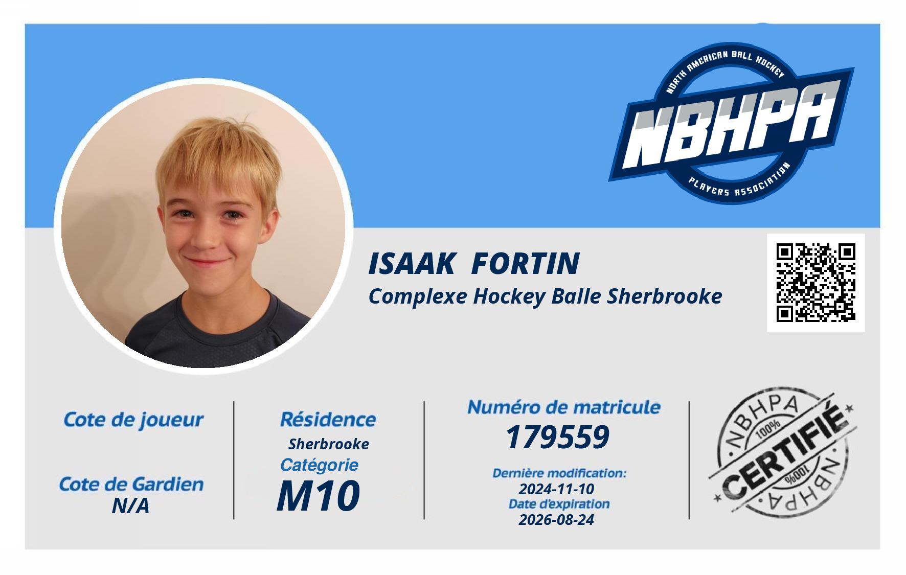 Isaak  Fortin