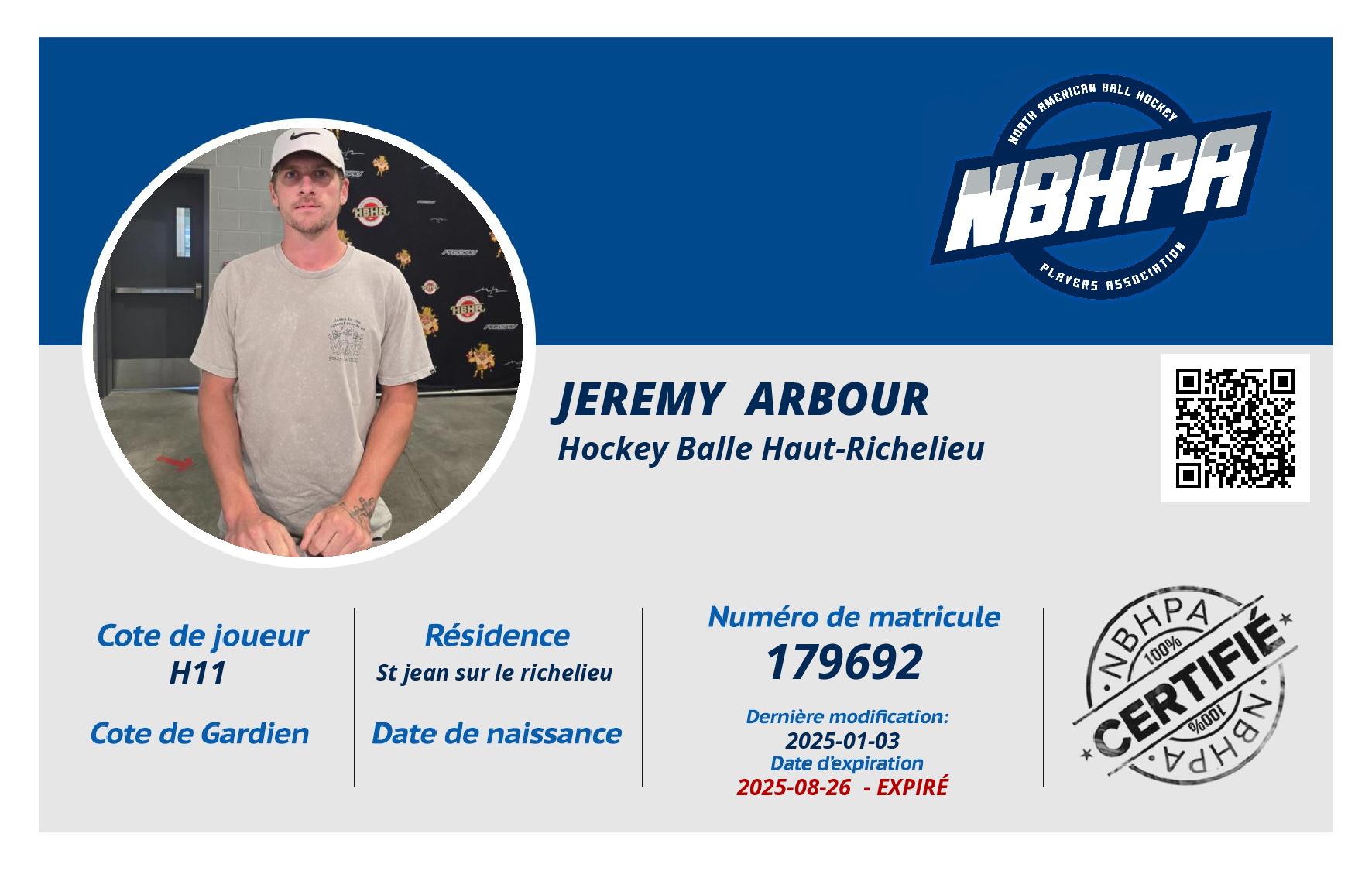 Jeremy  Arbour