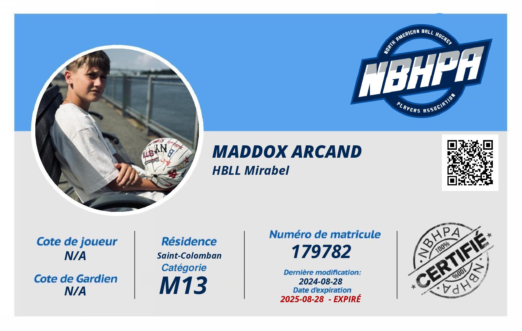 Maddox Arcand