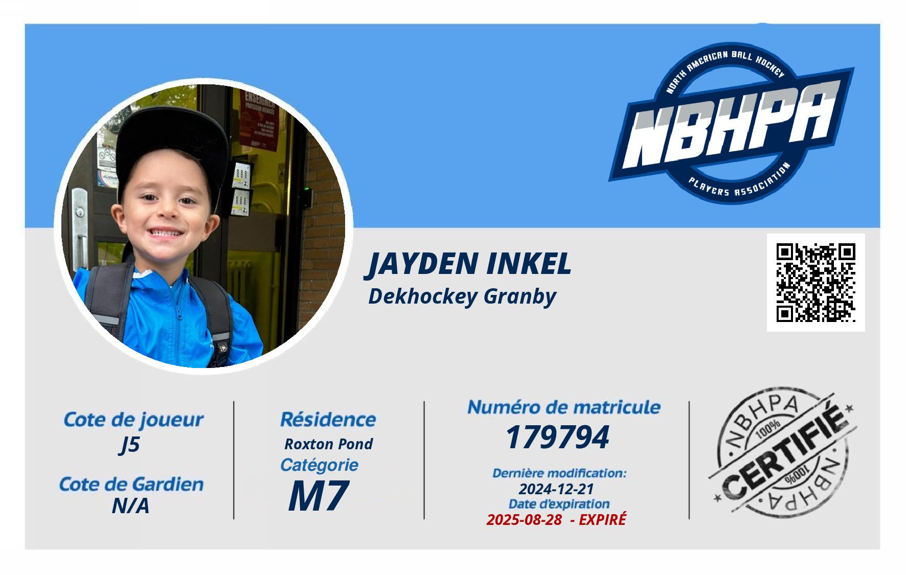 Jayden Inkel
