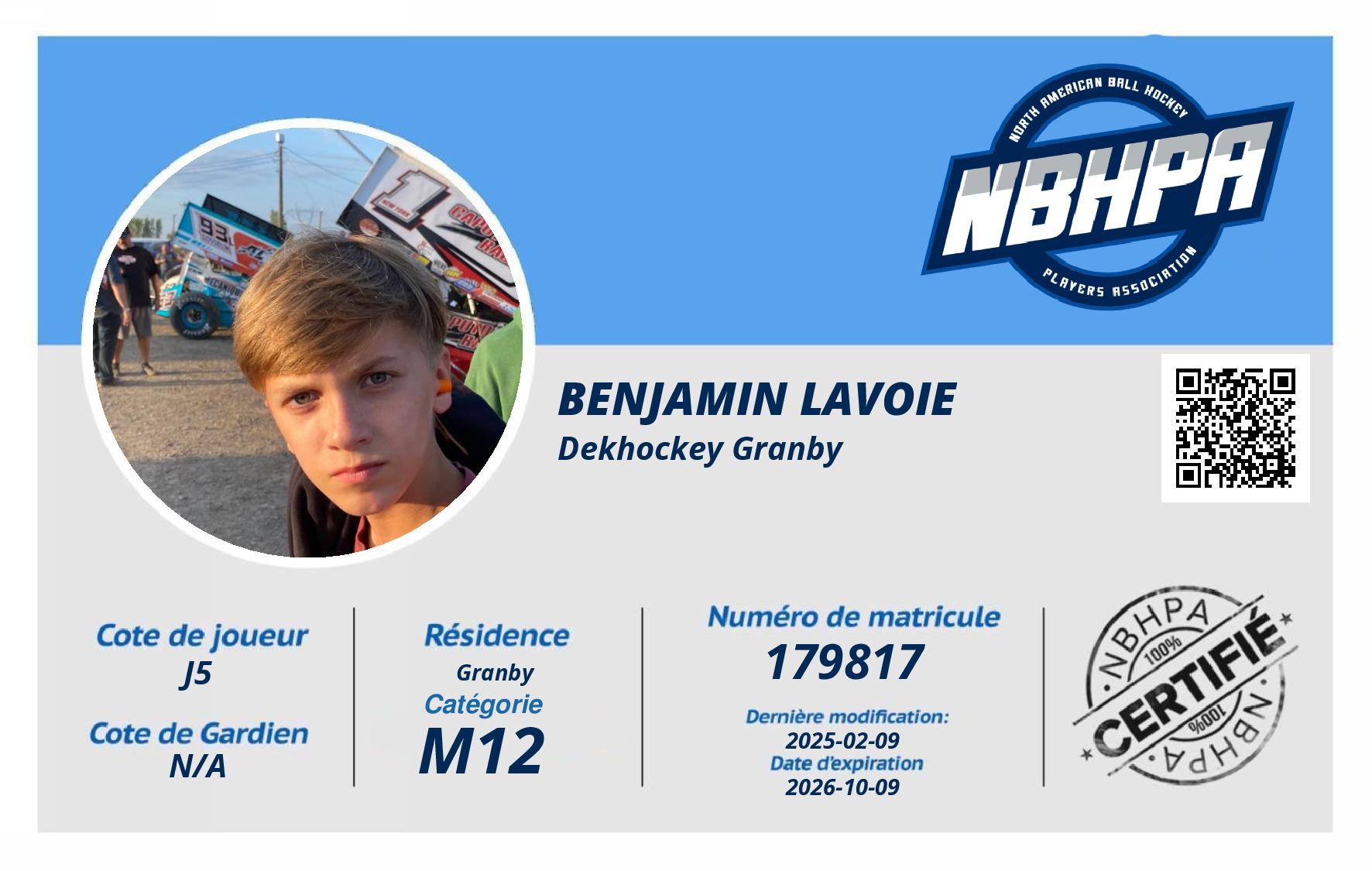 Benjamin Lavoie