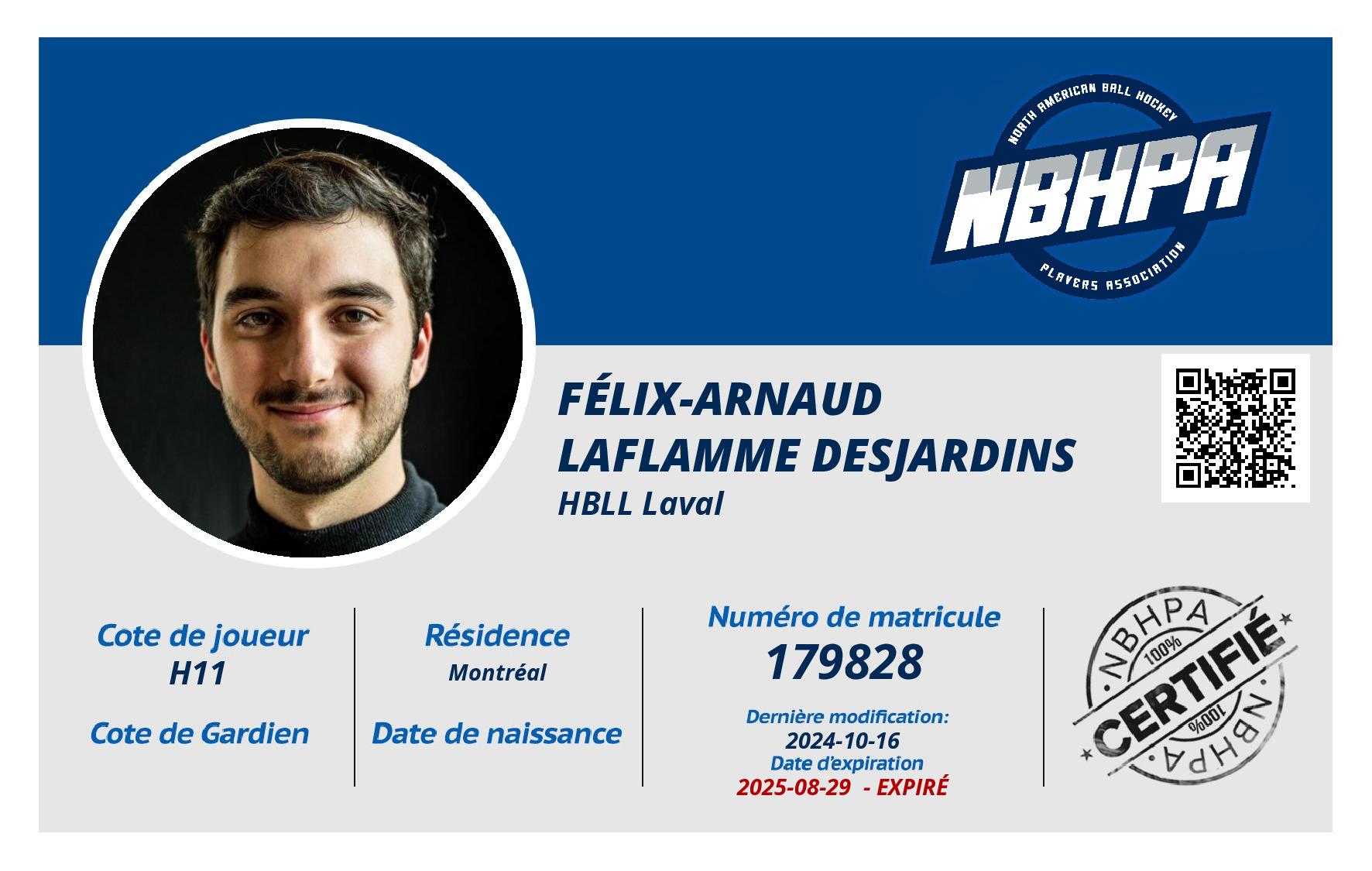 Félix-Arnaud Laflamme Desjardins