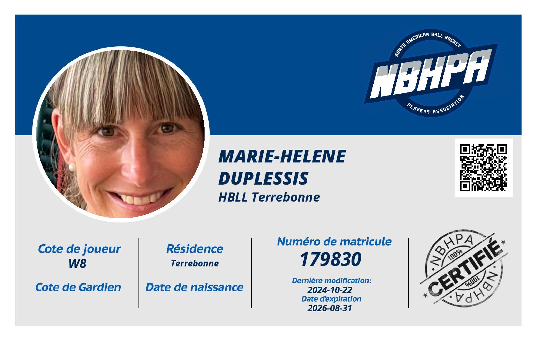 Marie-Helene Duplessis