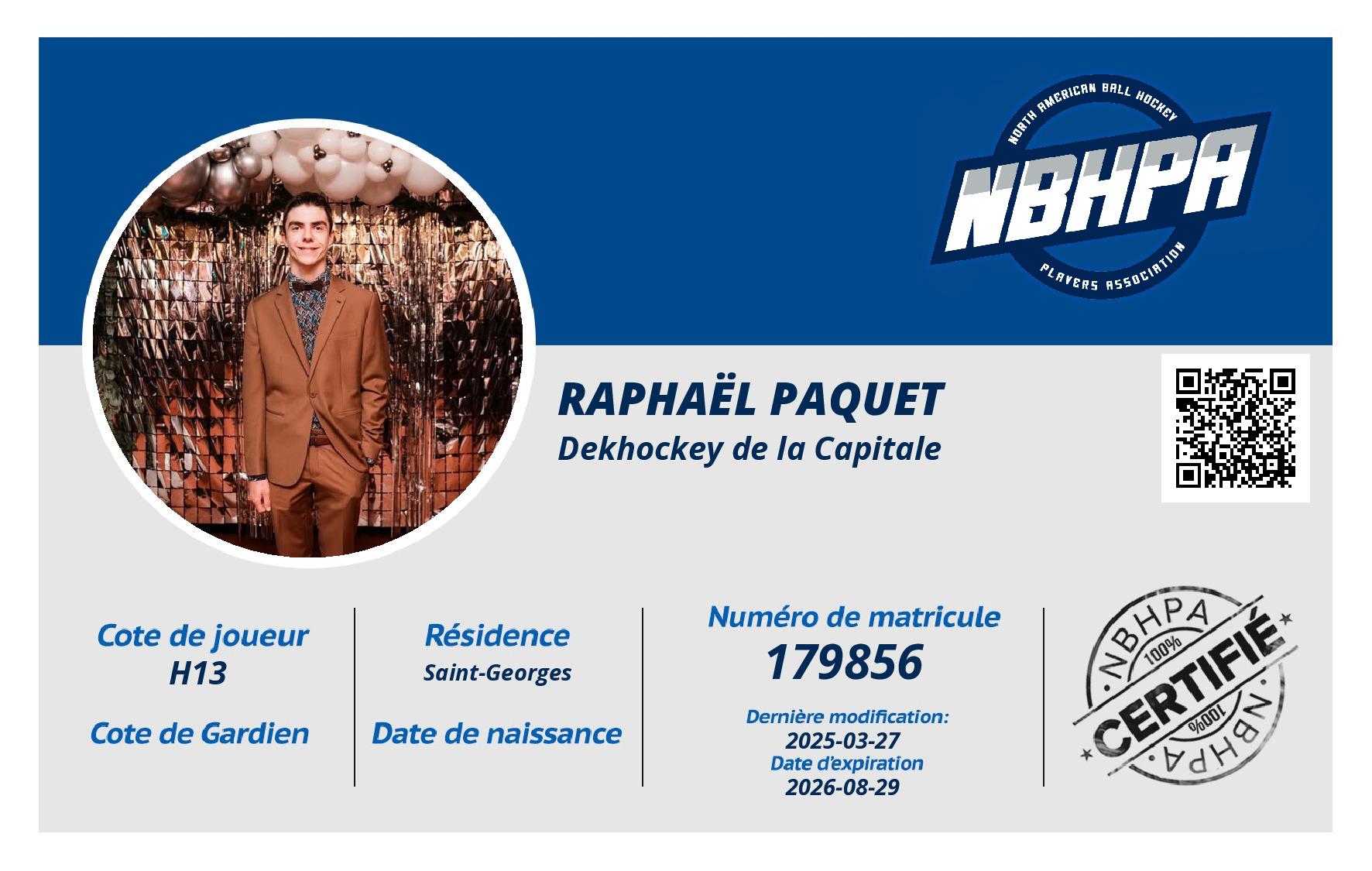 Raphaël Paquet