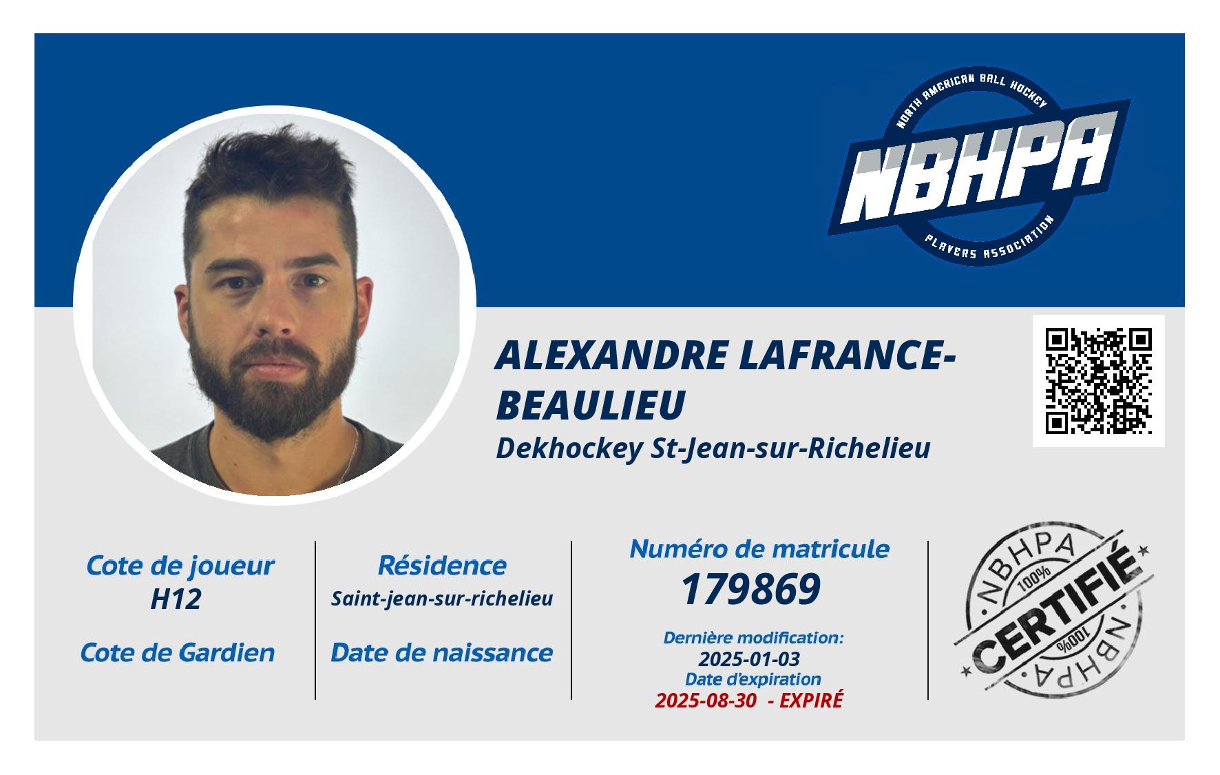 Alexandre Lafrance-Beaulieu