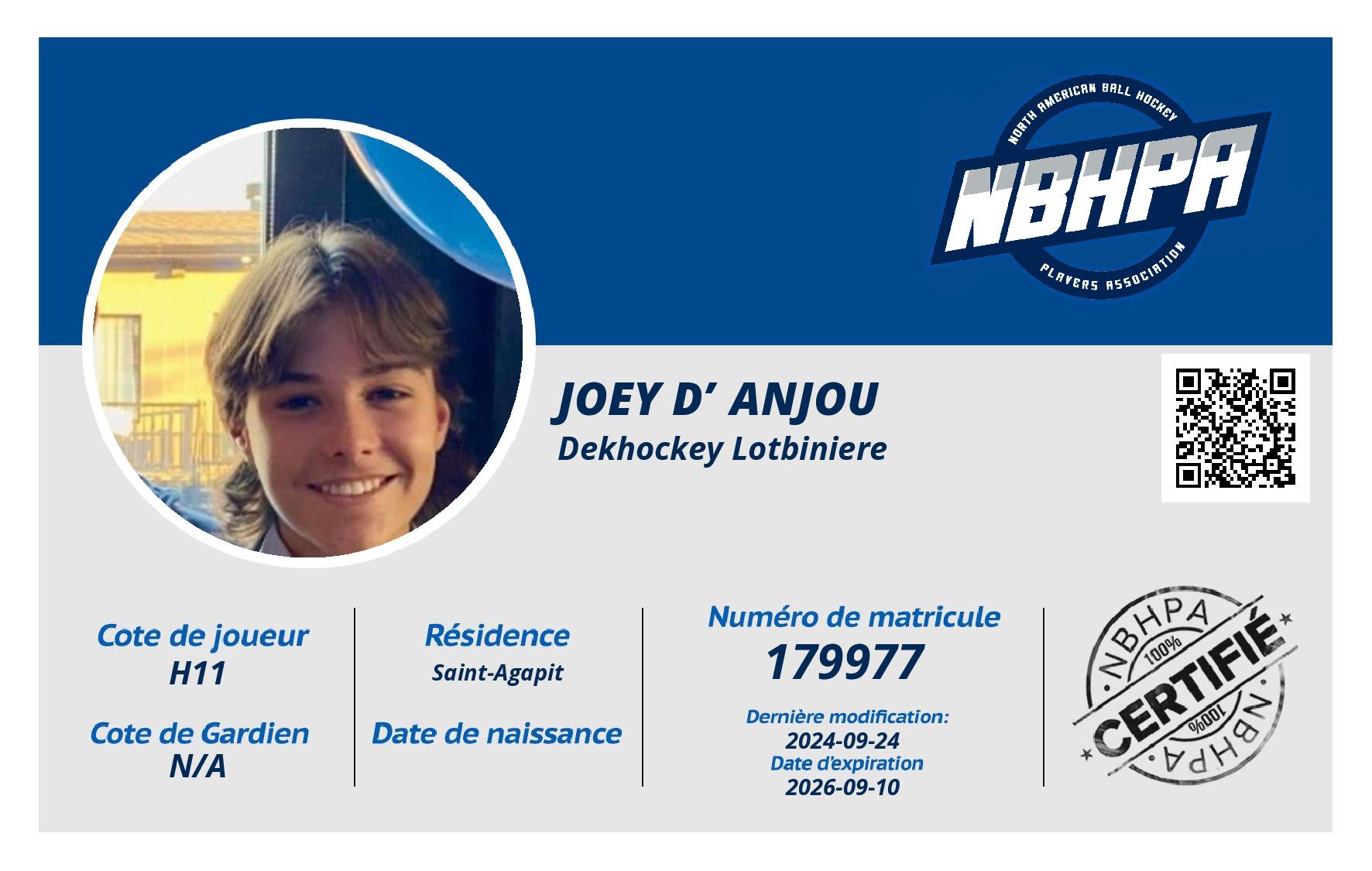 Joey D’Anjou