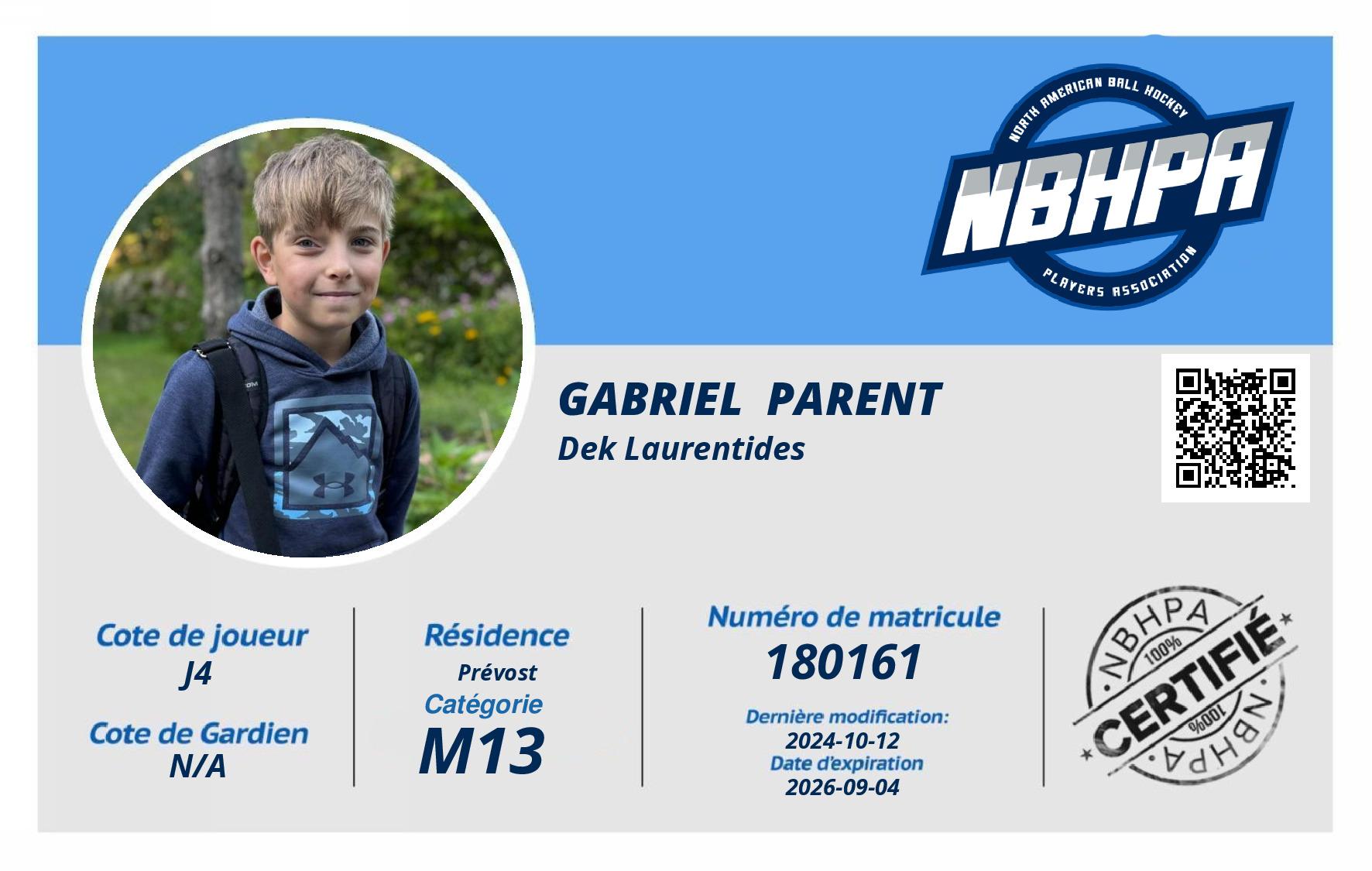 Gabriel  Parent