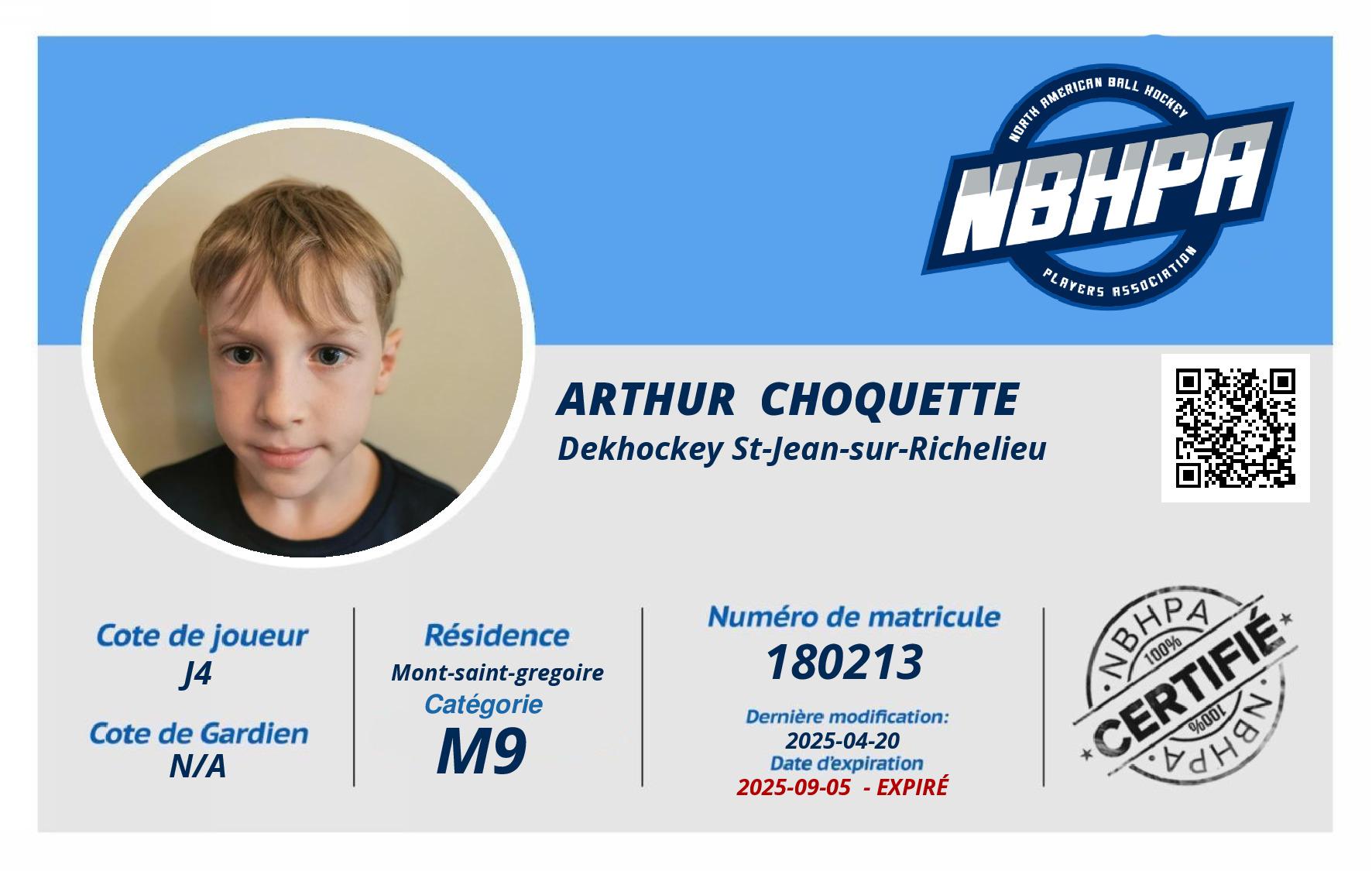 Arthur  Choquette 