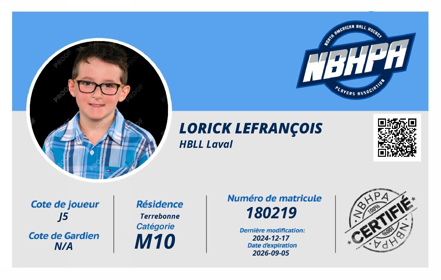 Lorick Lefrançois
