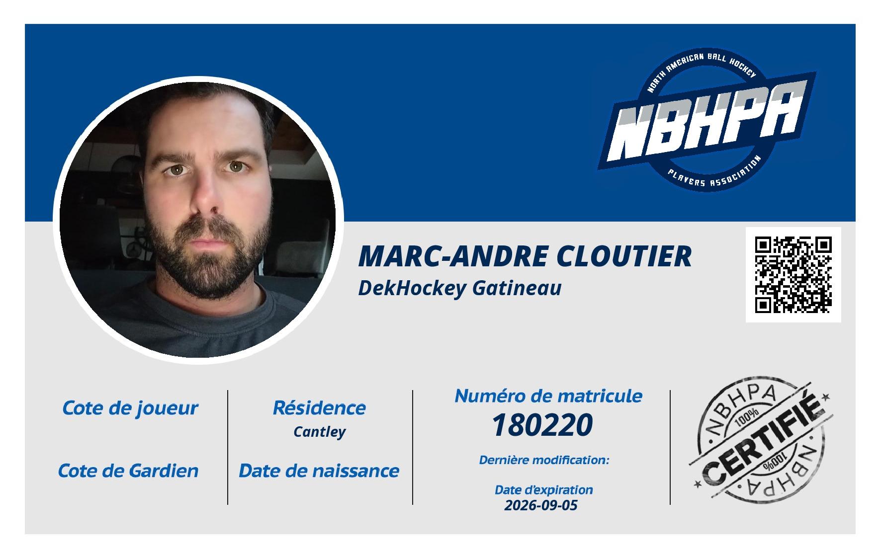 Marc-Andre Cloutier