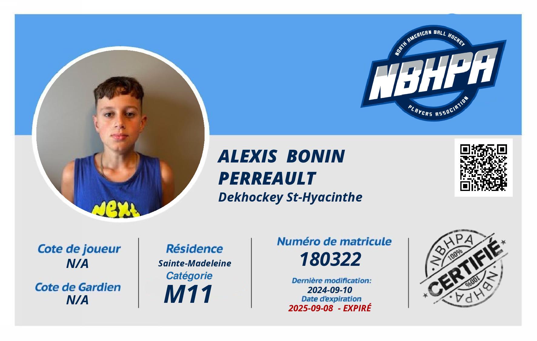 Alexis  Bonin Perreault