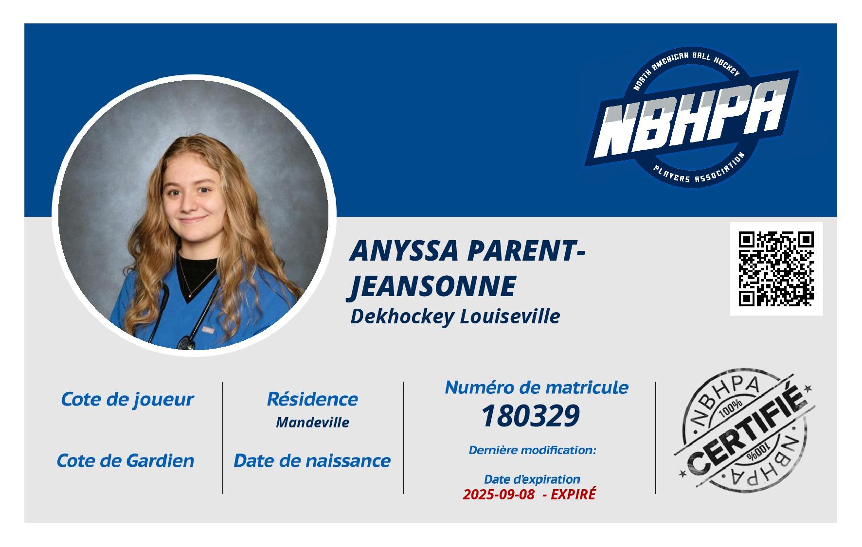 Anyssa Parent-Jeansonne