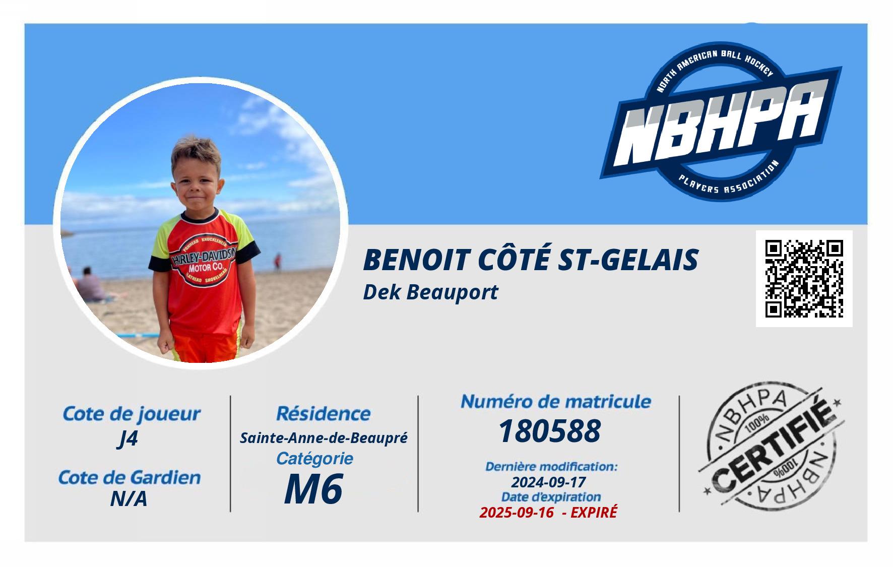 Benoit Côté St-Gelais