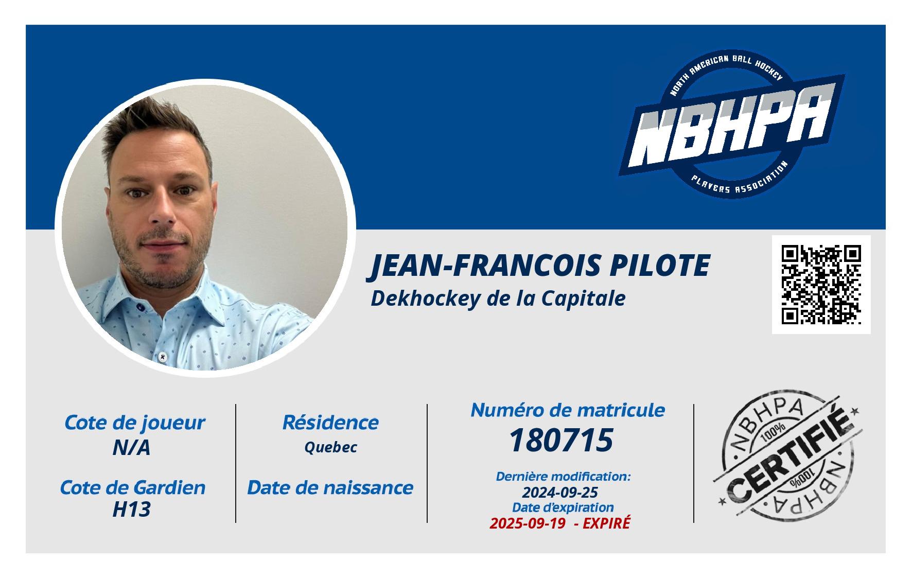 Jean-Francois Pilote