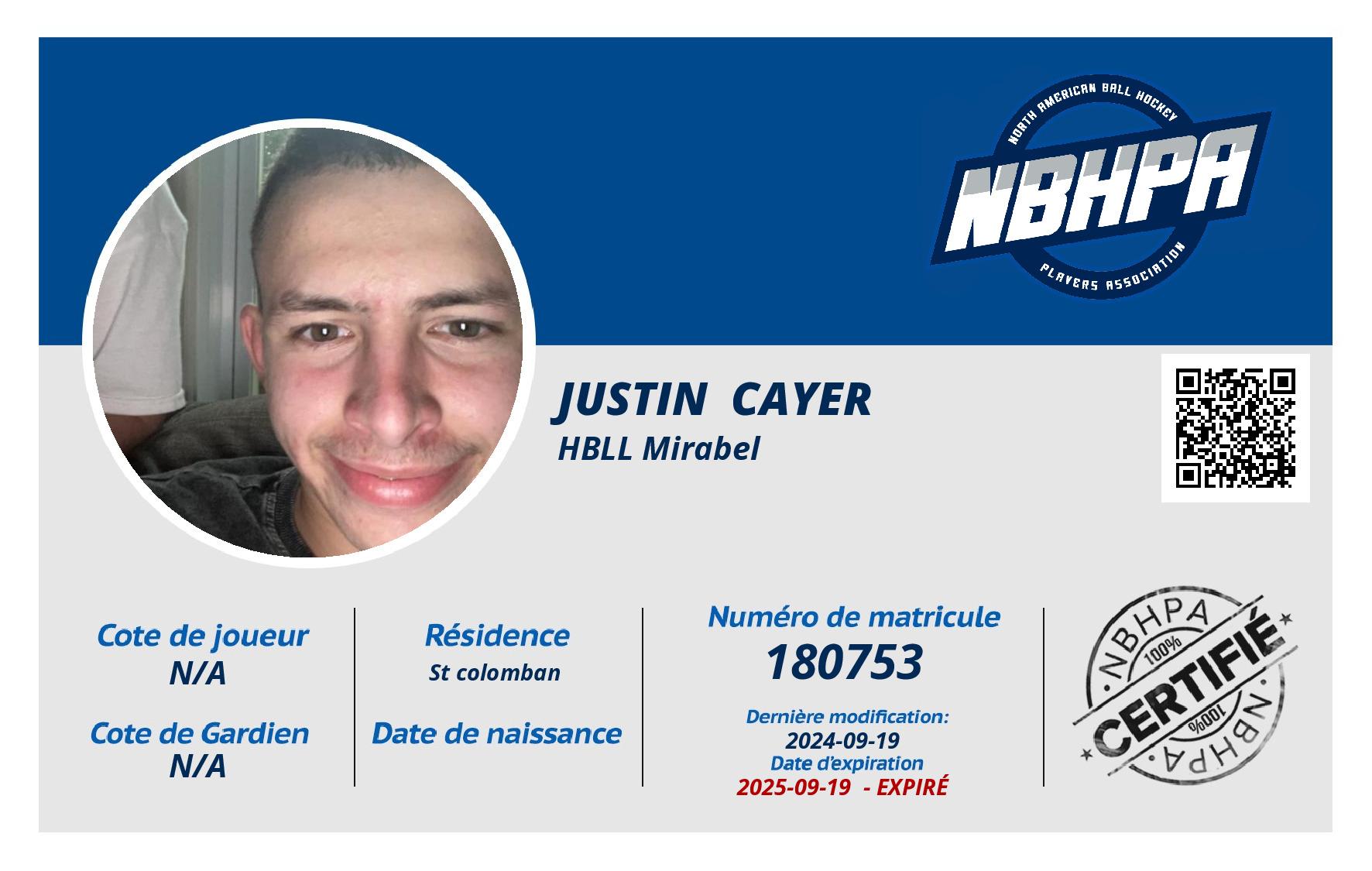 Justin  Cayer 