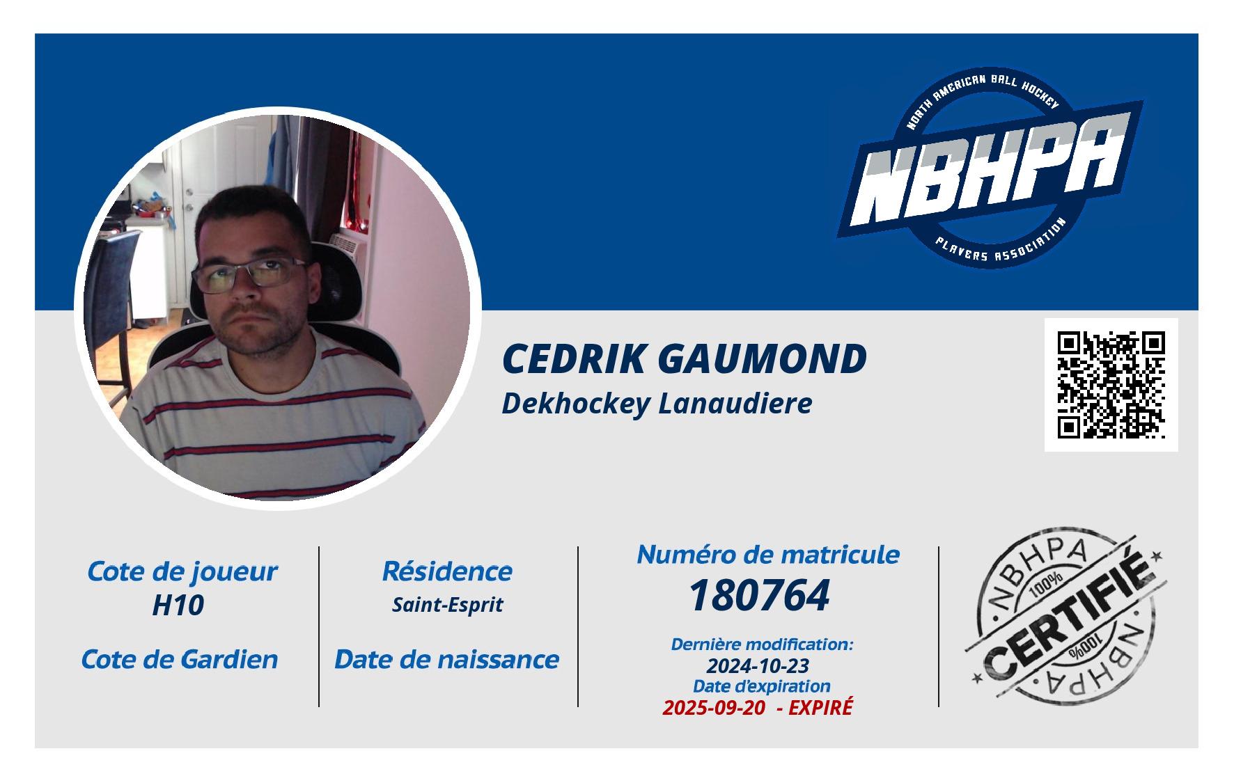 Cedrik Gaumond
