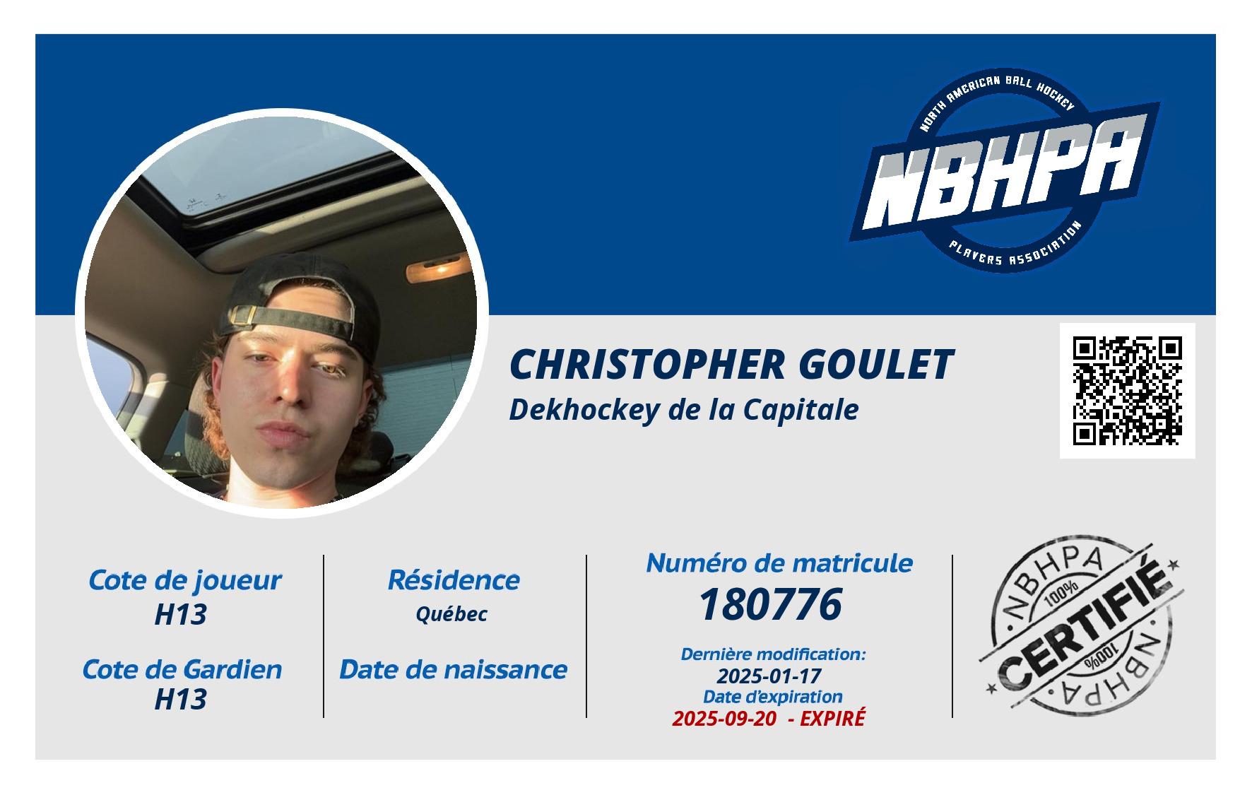 Christopher Goulet