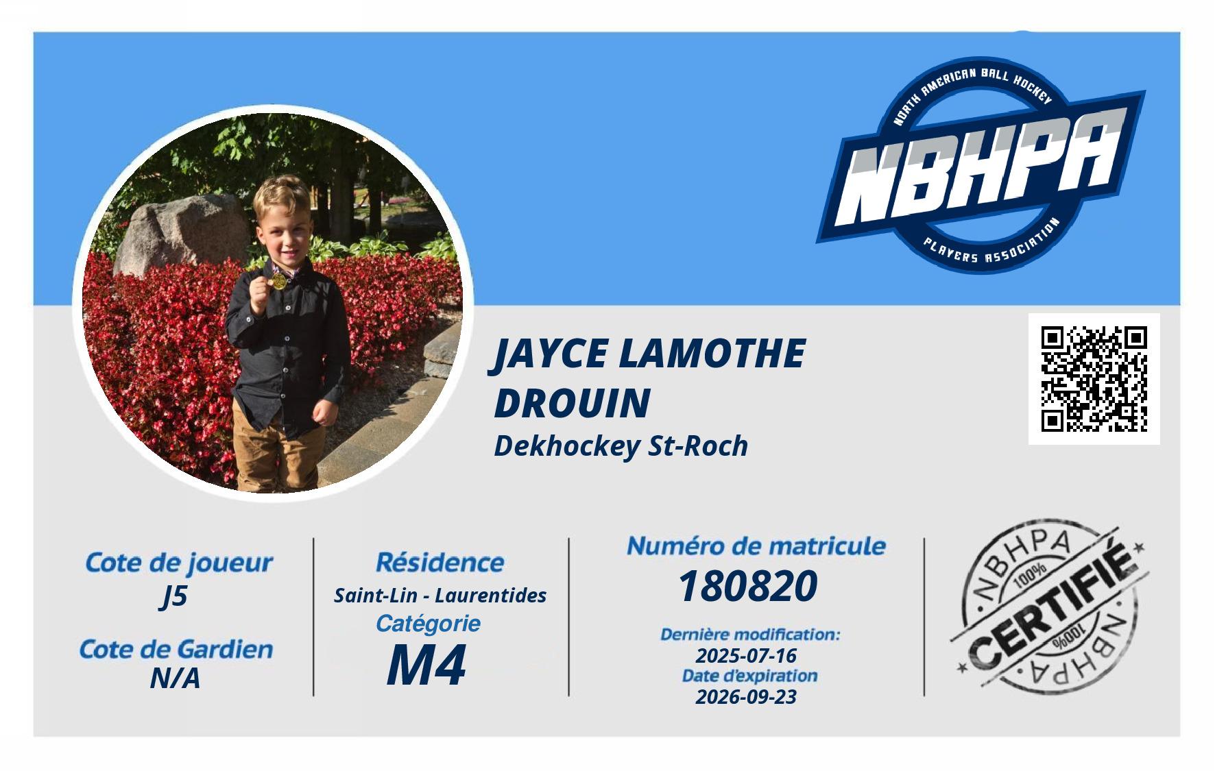 Jayce Lamothe Drouin 