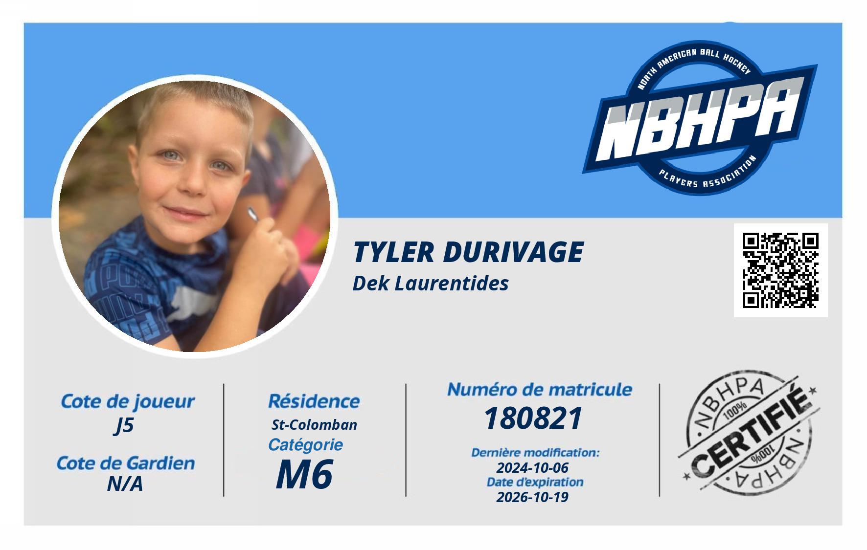 Tyler Durivage
