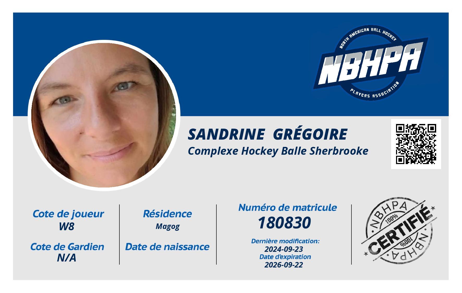 Sandrine  Grégoire