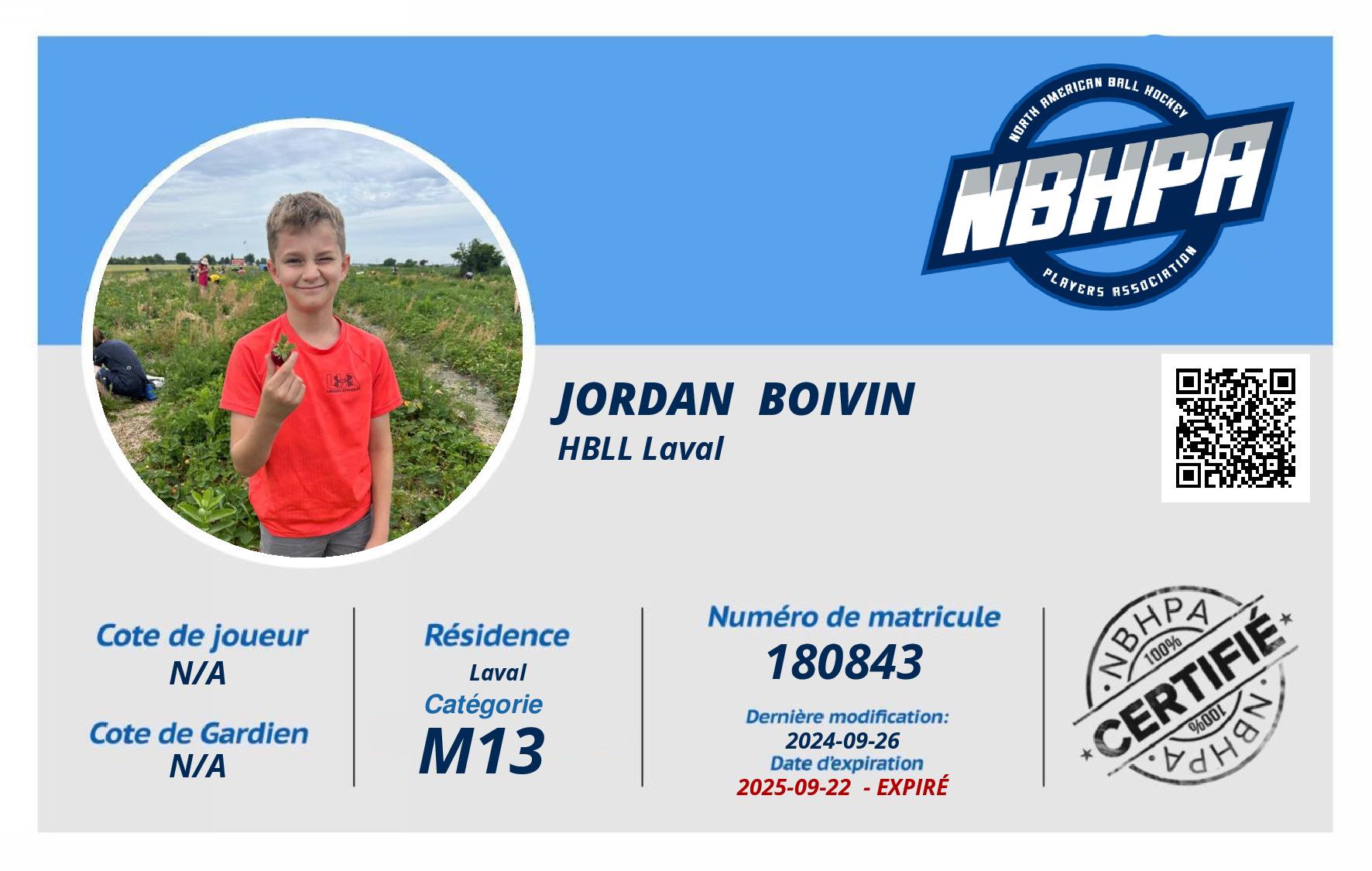 Jordan  Boivin