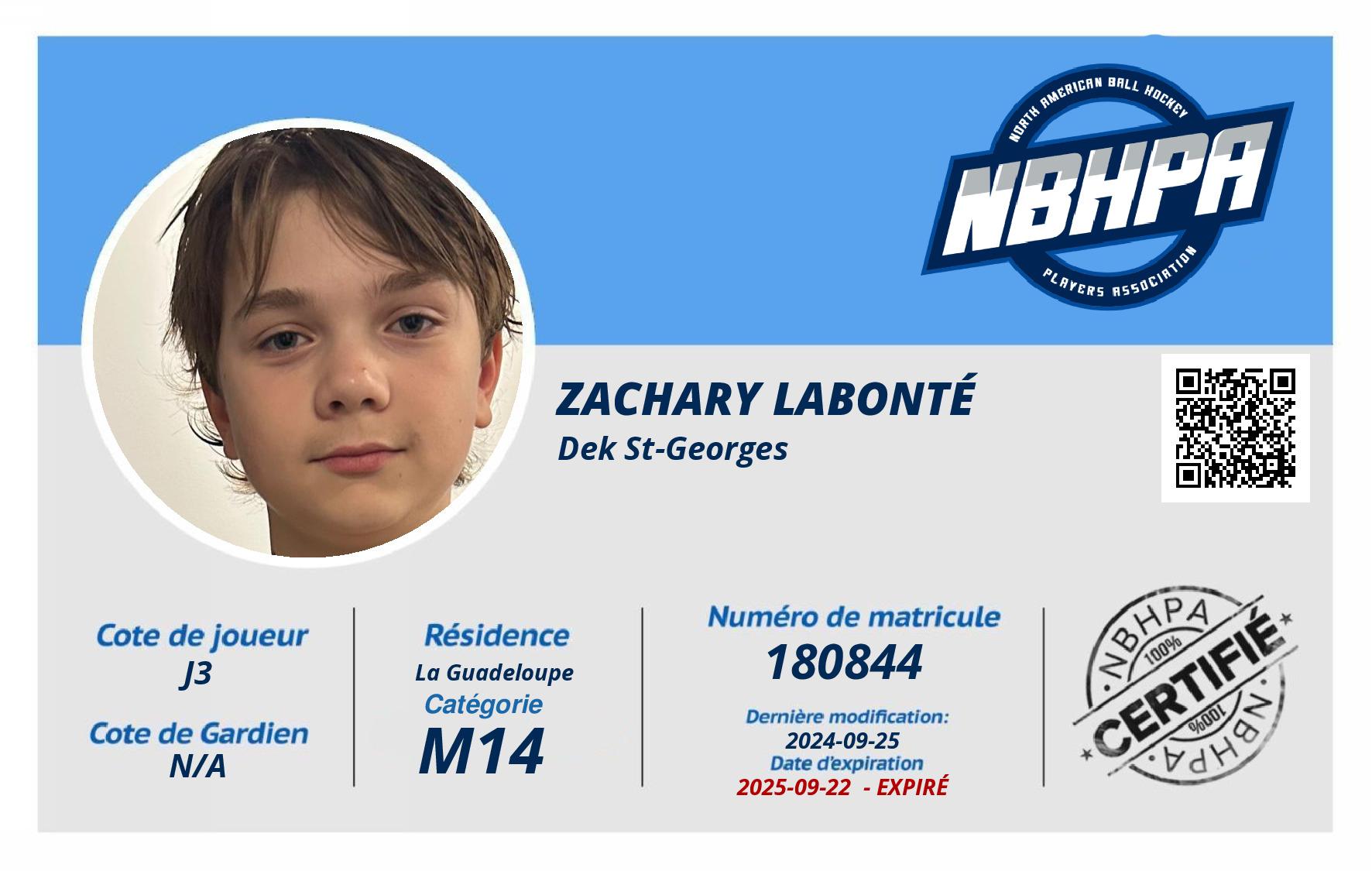 Zachary Labonté 