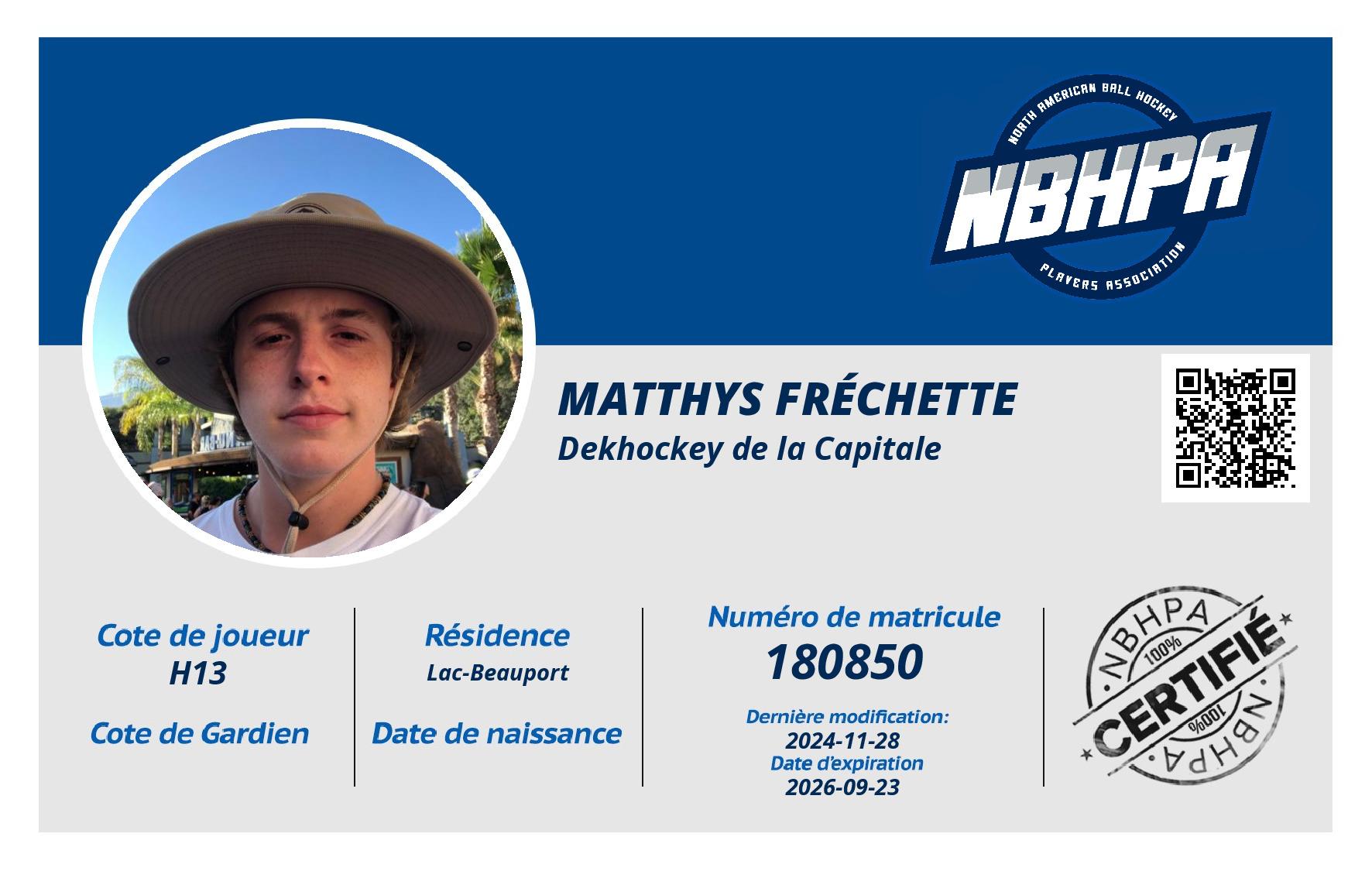 Matthys Fréchette