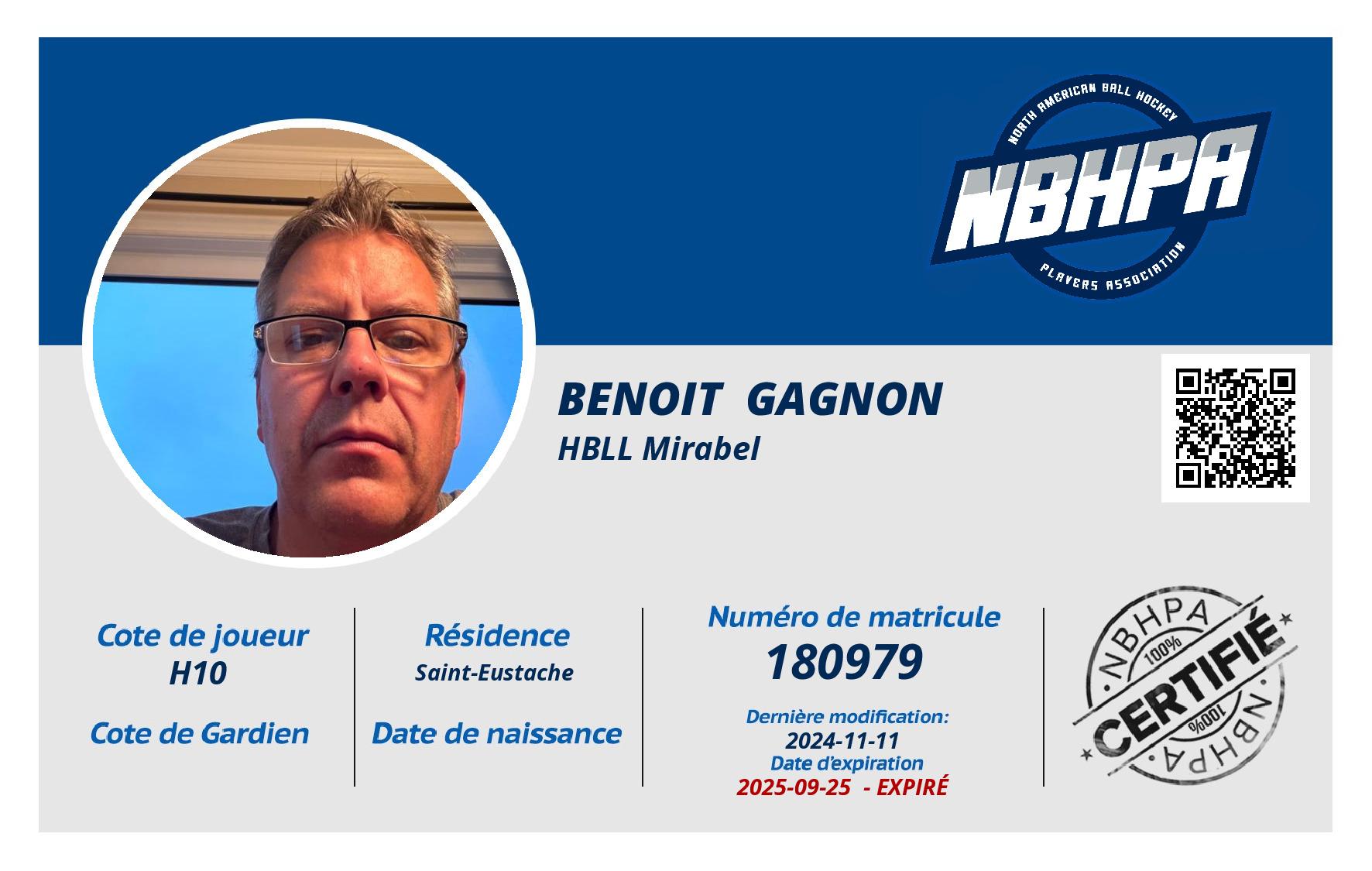 Benoit  Gagnon