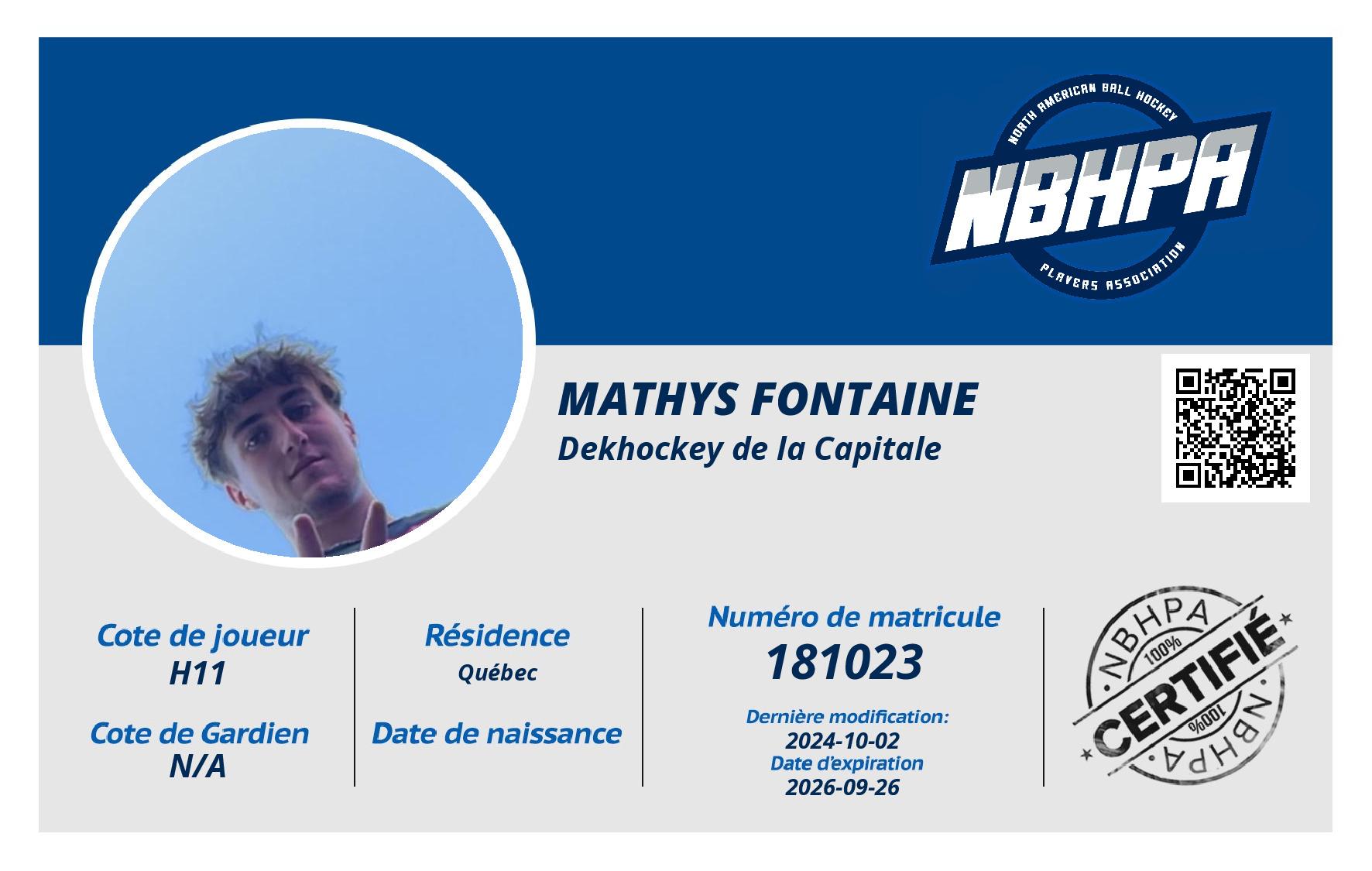 Mathys Fontaine