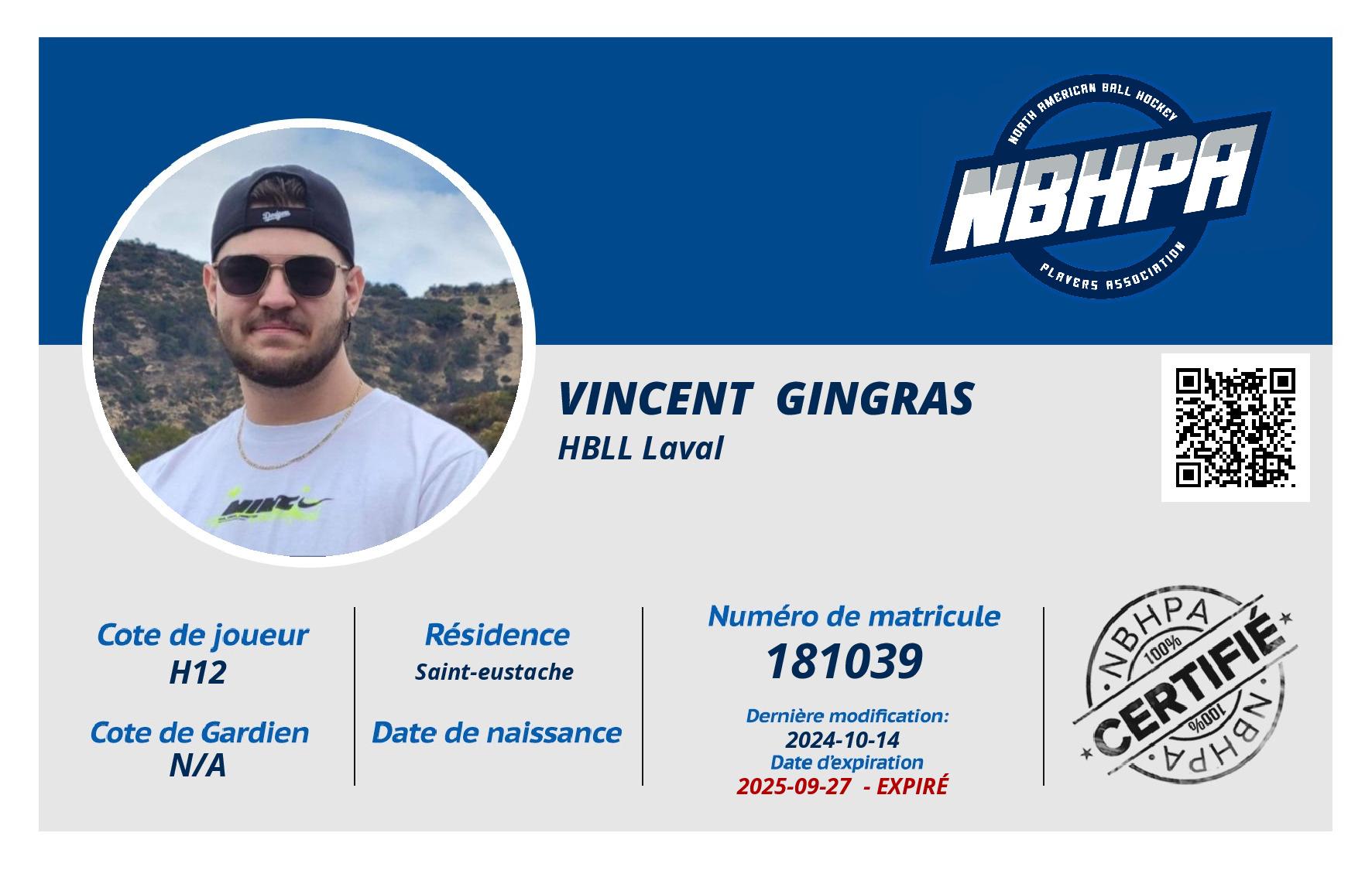 Vincent  Gingras 