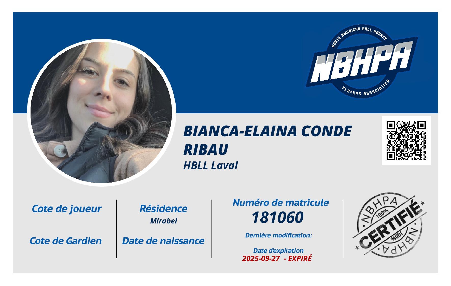 Bianca-Elaina Conde ribau