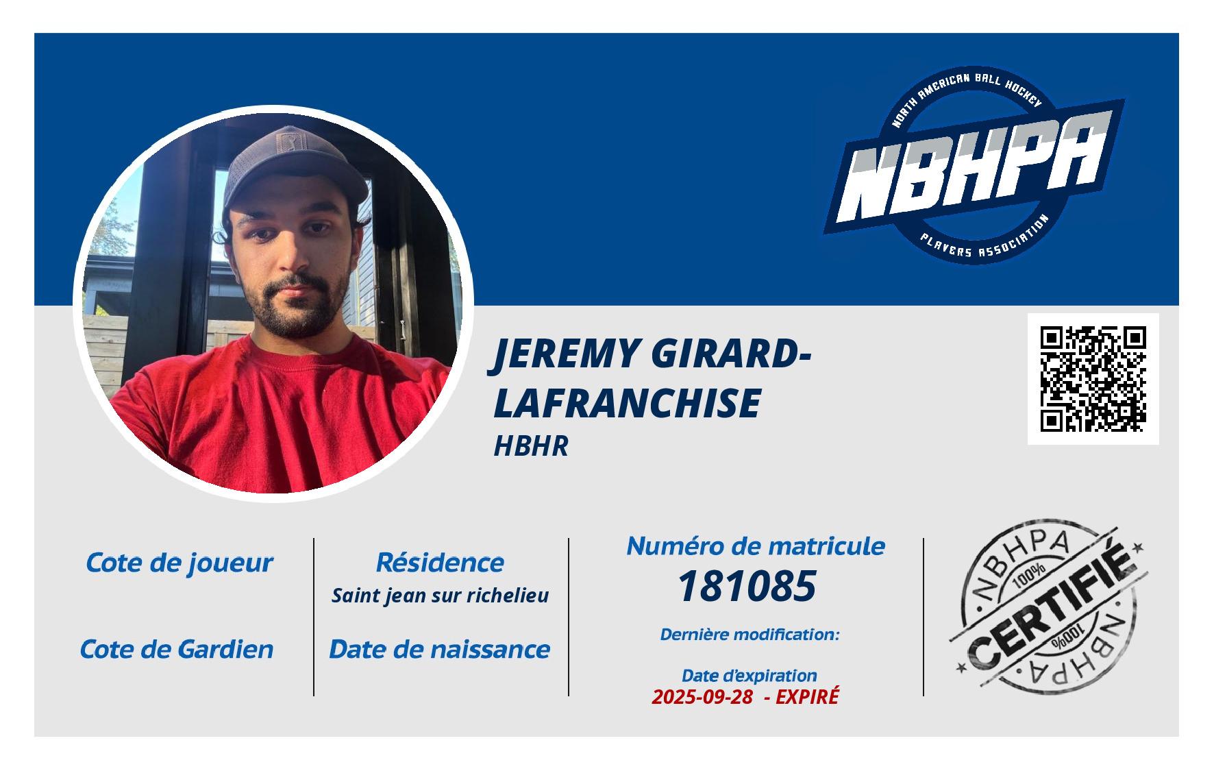 Jeremy Girard-lafranchise