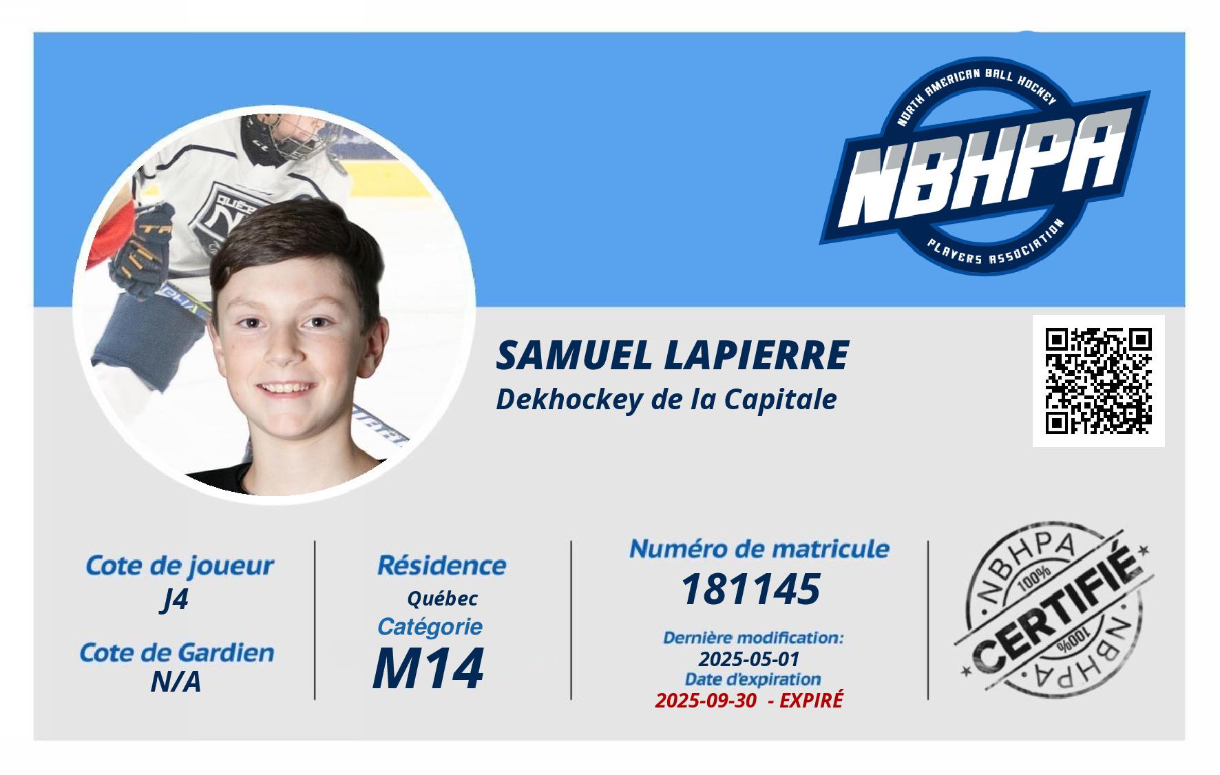 Samuel Lapierre