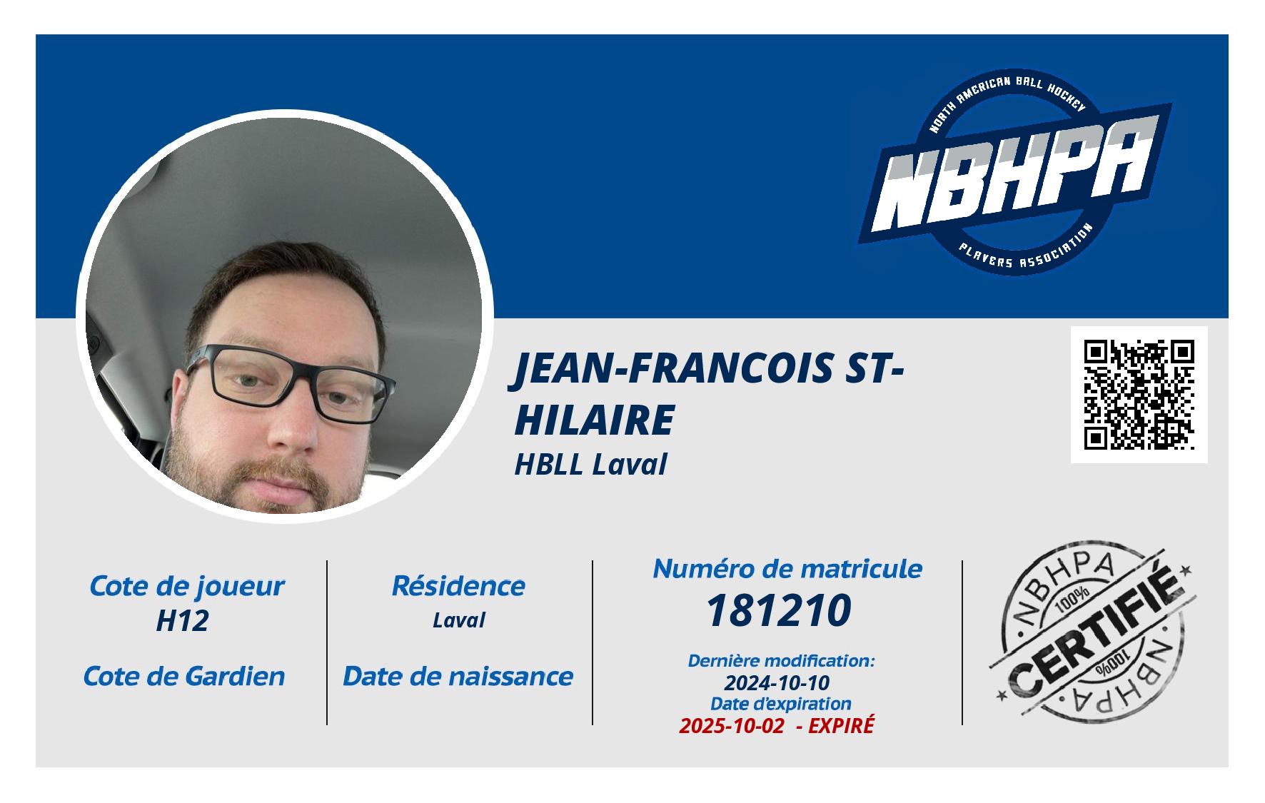 Jean-francois St-hilaire