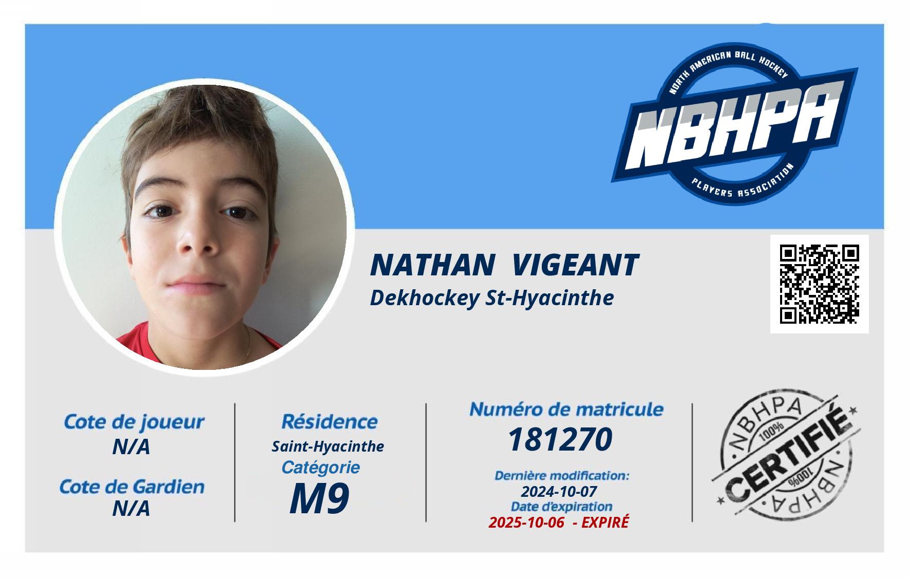 Nathan  Vigeant