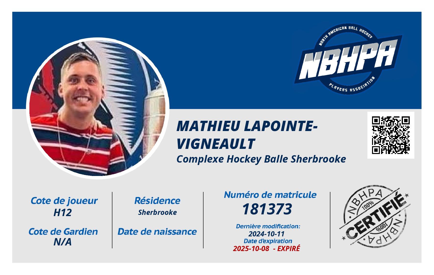 Mathieu Lapointe-Vigneault