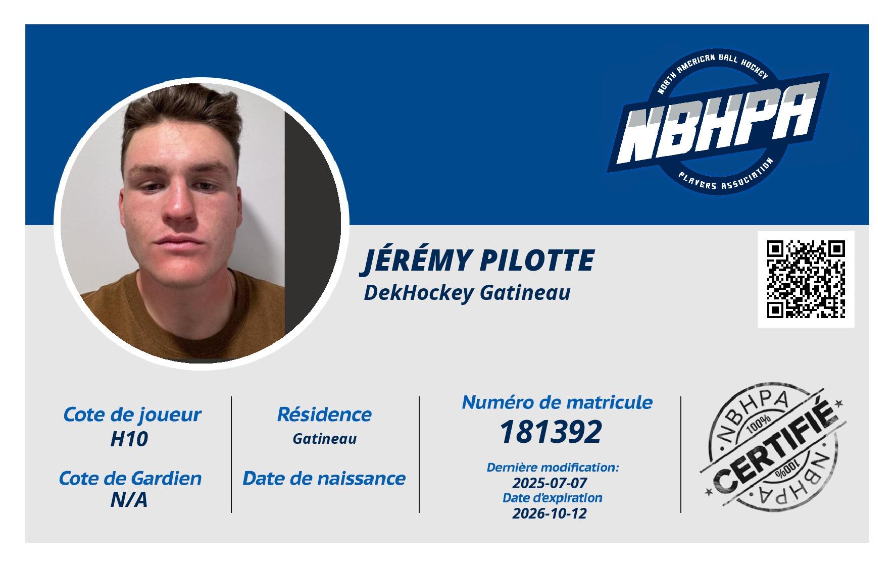 Jérémy Pilotte