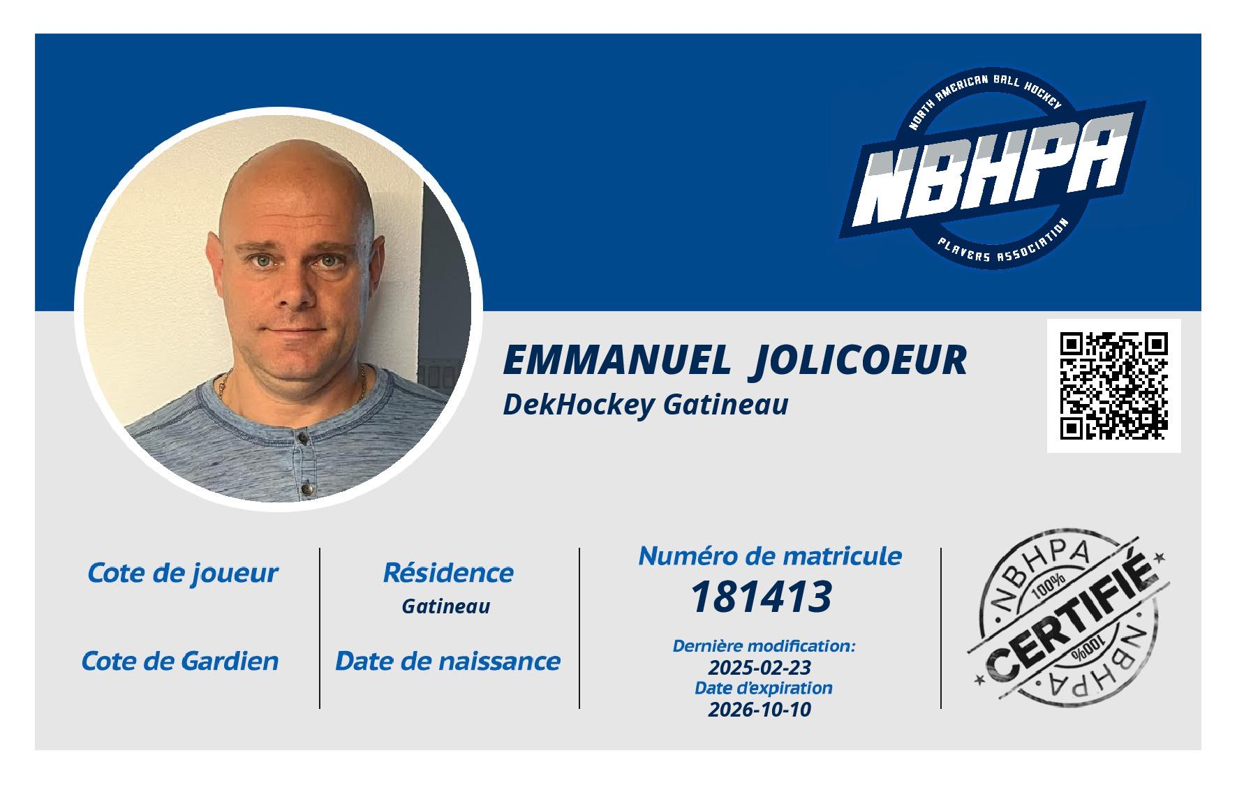 Emmanuel  Jolicoeur 