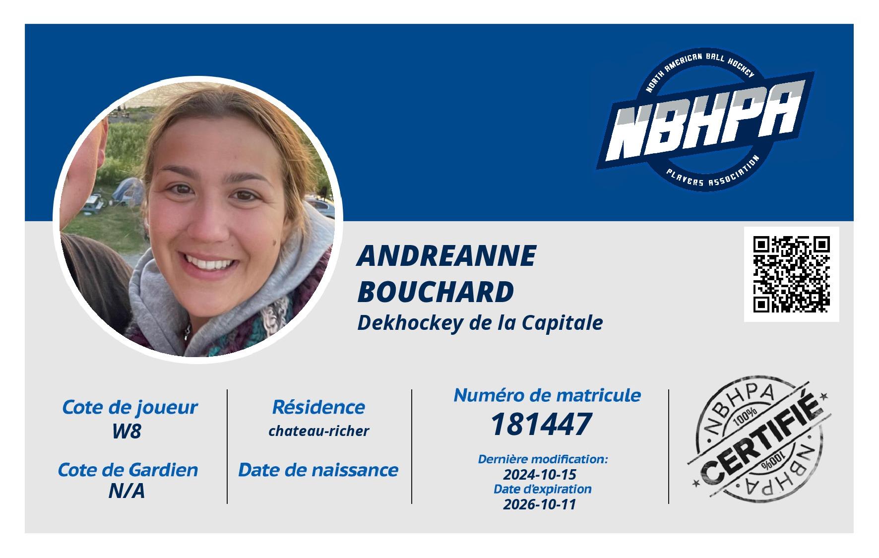 Andreanne  Bouchard